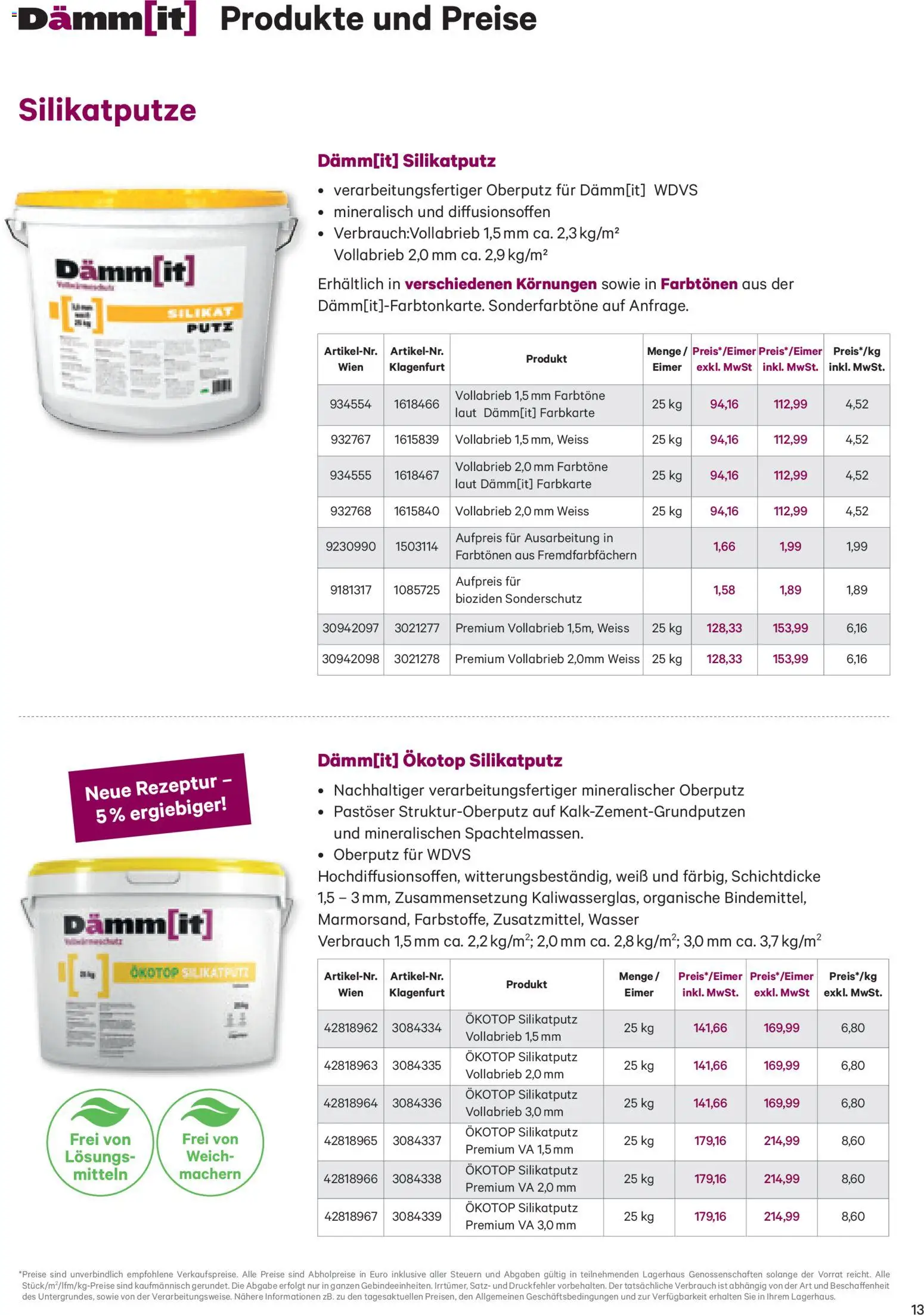 Lagerhaus Dämm[it] Folder gültig ab 02.01.2026 | Seite: 13 | Produkte: Wasser