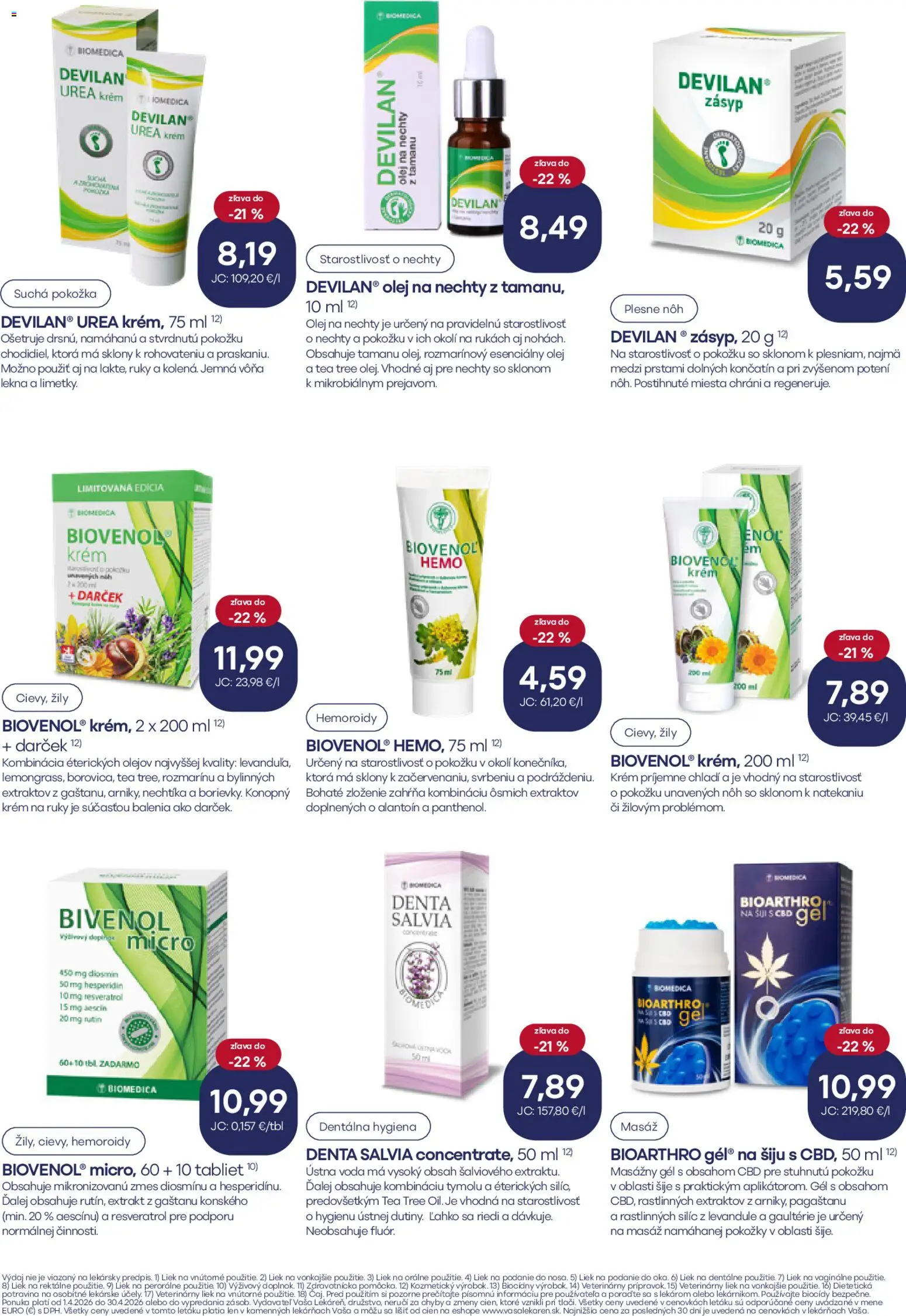 Nové Vaša lekáreň akcie – leták je platný od 01.04.2026 | Strana: 14