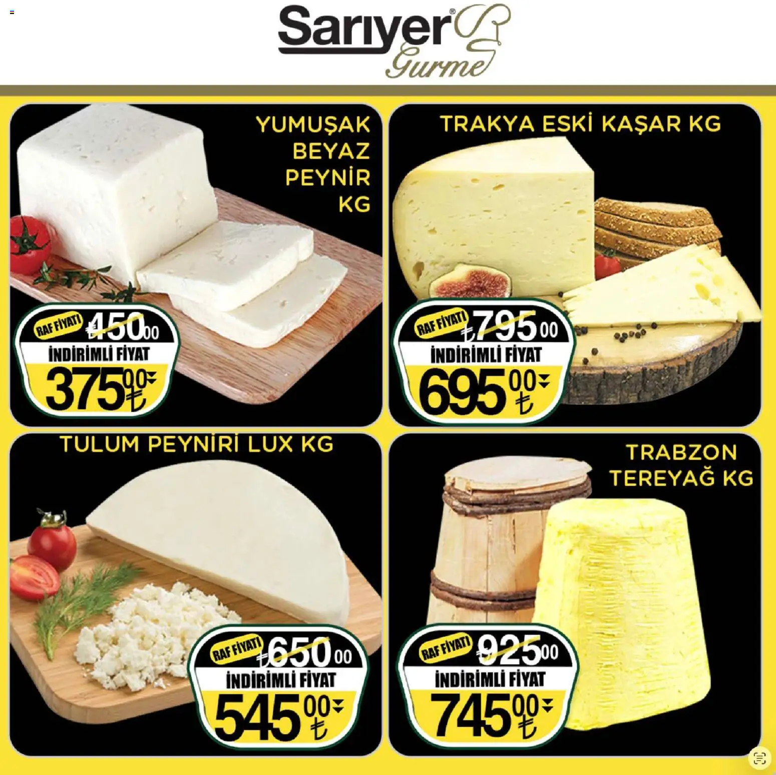 Sarıyer Katalog - 13.03.2026 tarihinden itibaren geçerlidir | Sayfa: 2 | Ürünler: Raf, Peynir, Tulum