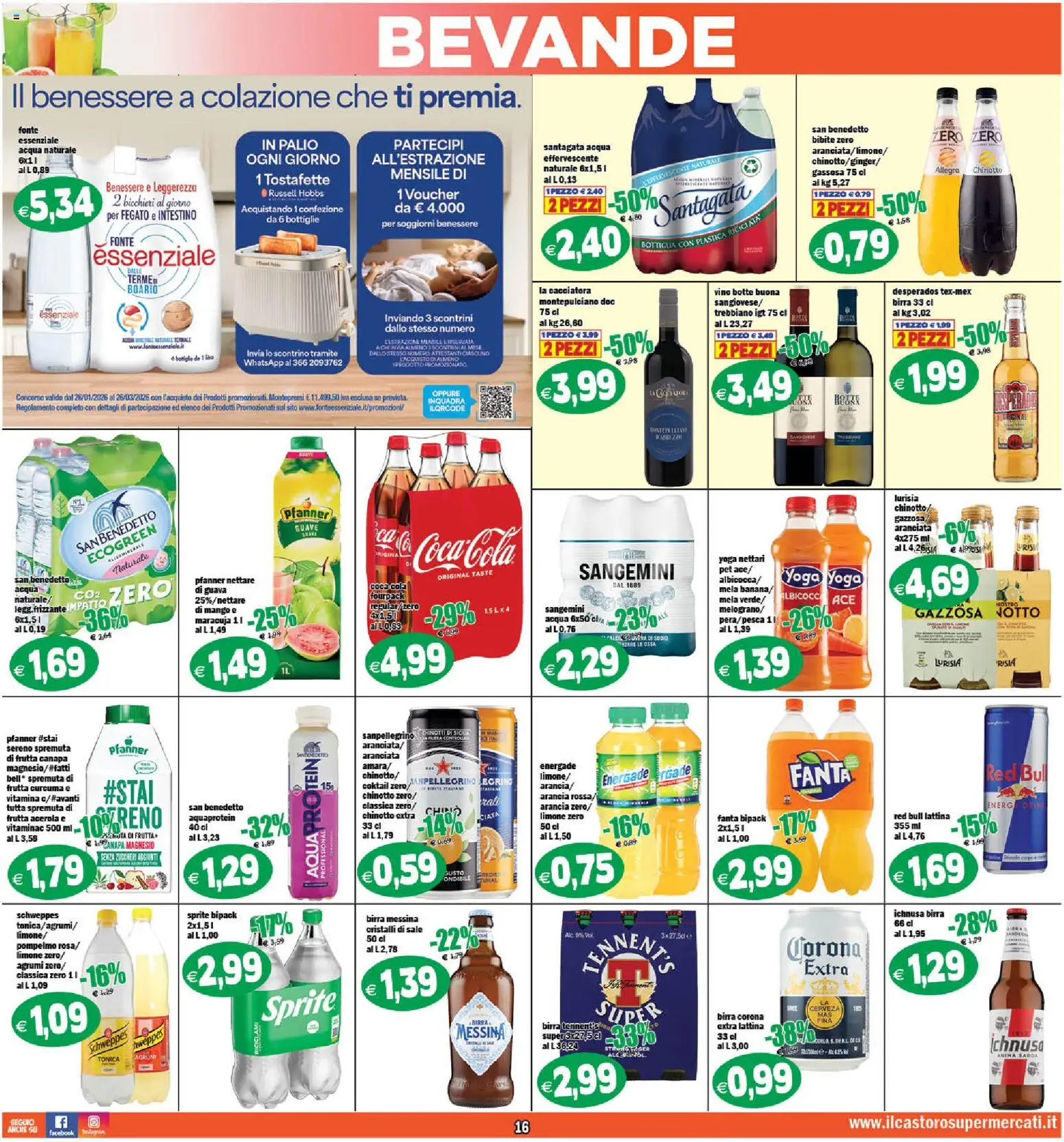 Volantino Il Castoro del 13.02.2026 | Pagina: 16 | Prodotti: Birra, Pompelmo, Acqua, Sale