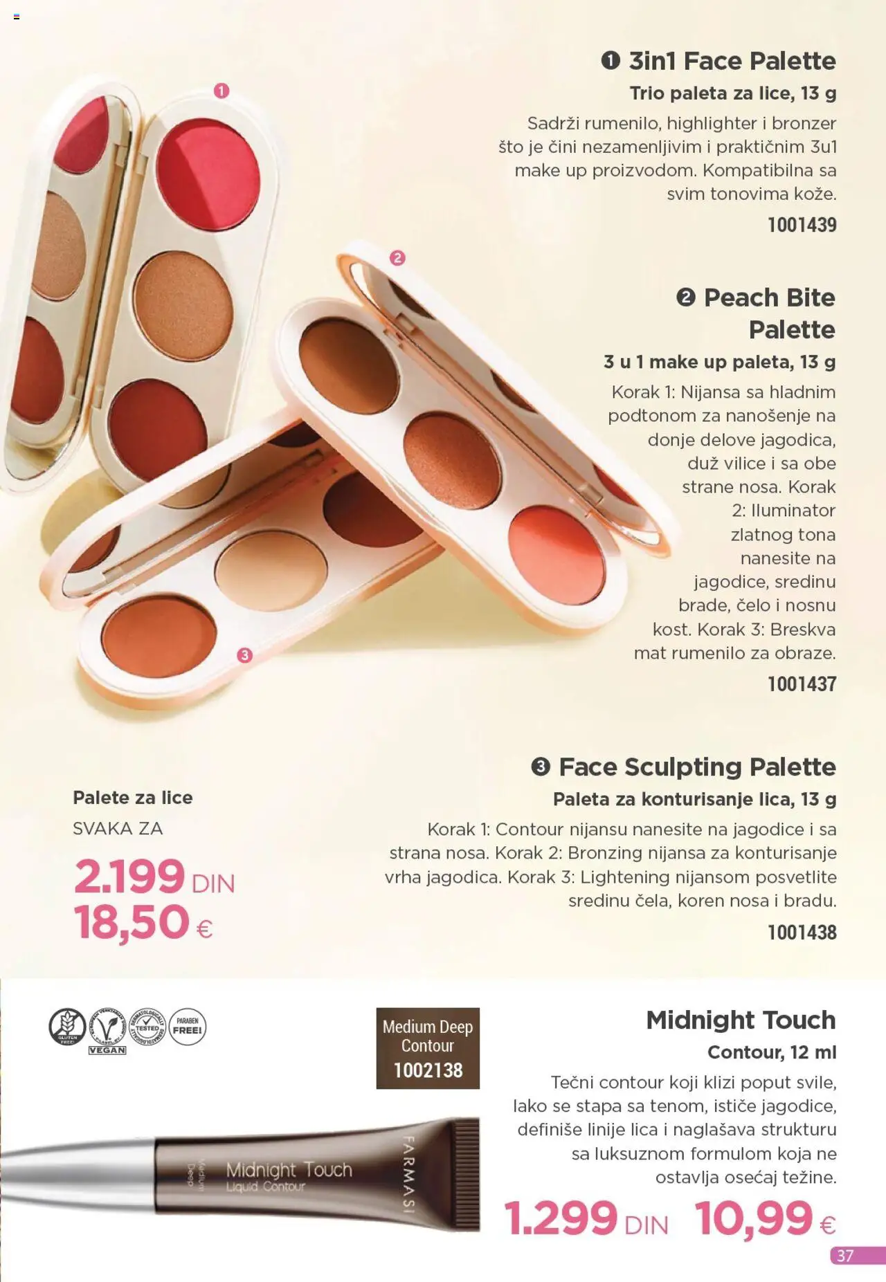 Farmasi katalog - važi od 01.08.2025 | Strana: 37 | Proizvode: Sto, Bronzer, Rumenilo, Breskva