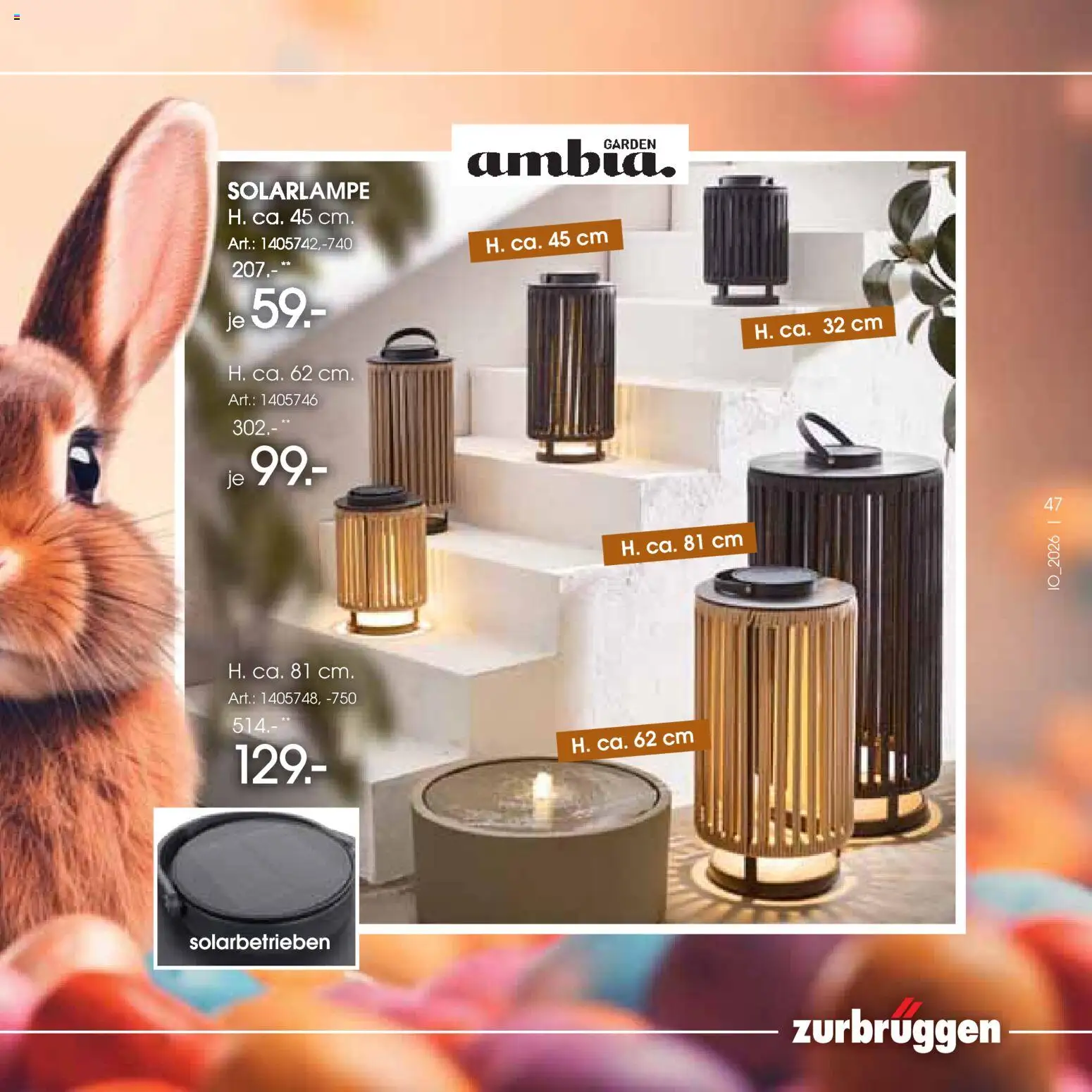 Zurbrüggen Oster-Journal – gültig ab 23.03.2026 | Seite: 47