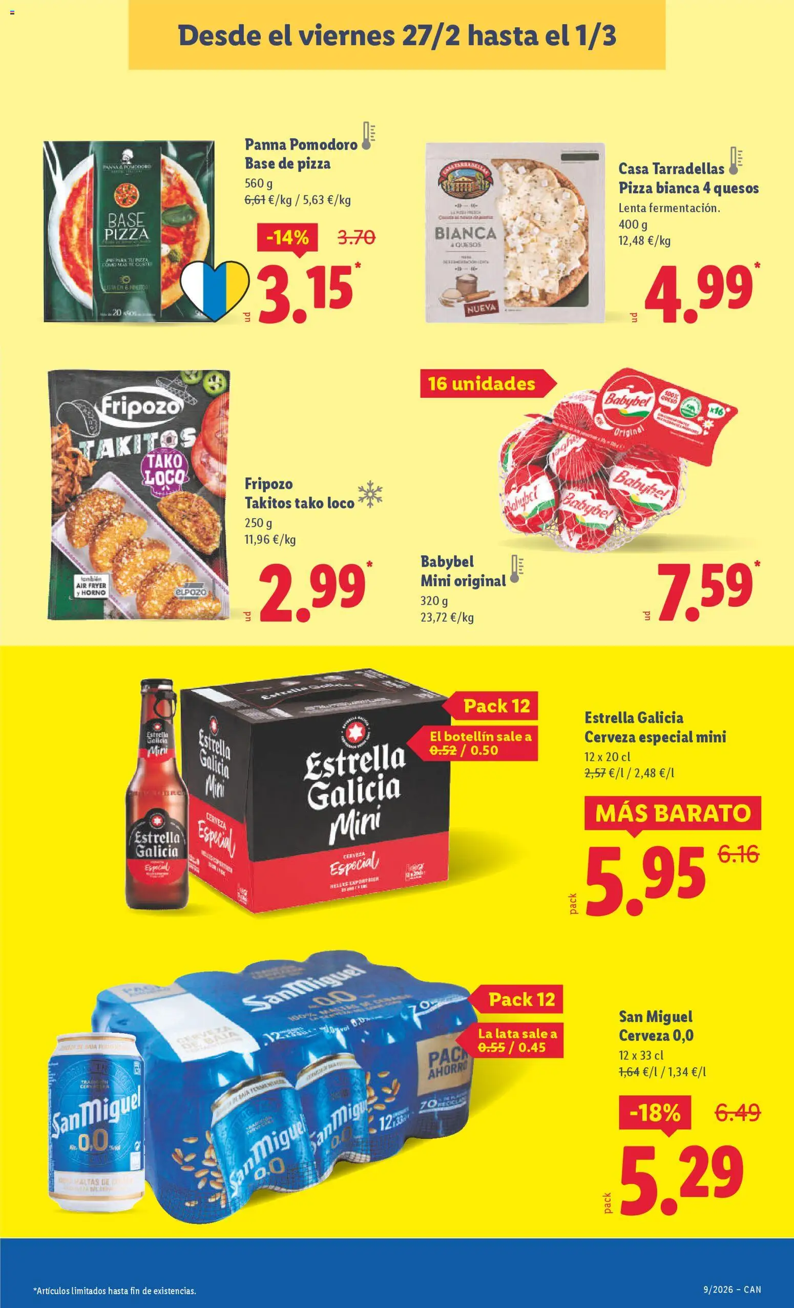 Lidl - Canarias │ válido desde el 23.02.2026 | Página: 37 | Productos: Pizza, Cerveza, Horno