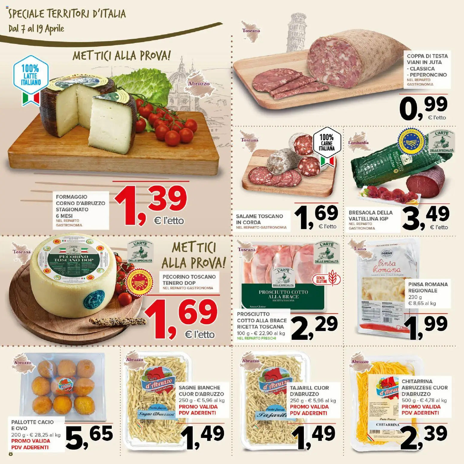 Volantino Todis del 07.04.2026 | Pagina: 8 | Prodotti: Salame, Prosciutto, Peperoncino, Forno