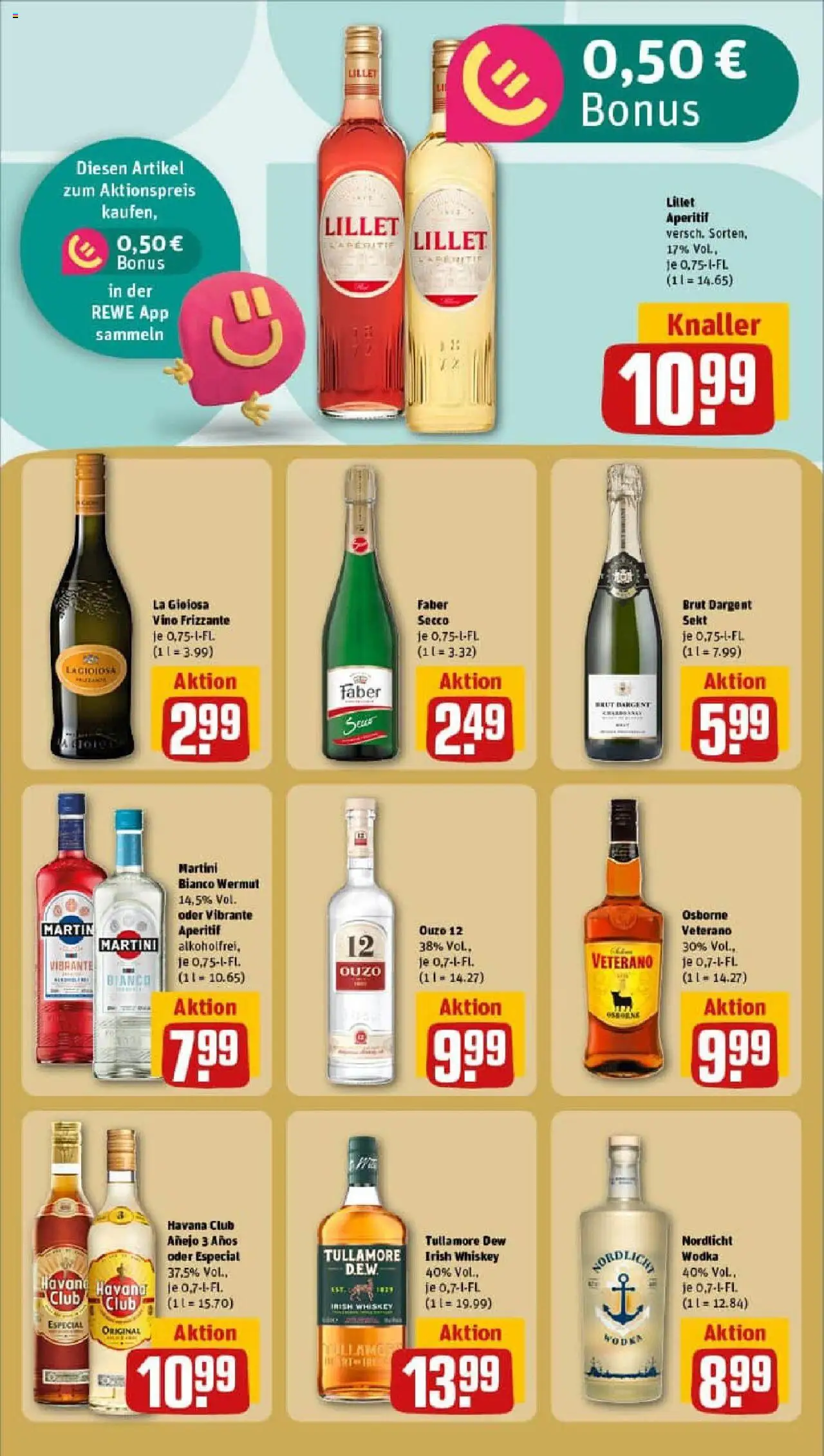 Rewe prospekt Hamburg	 – gültig ab 06.10.2025 | Seite: 23 | Produkte: Havana club, Ouzo, Osborne, Sekt