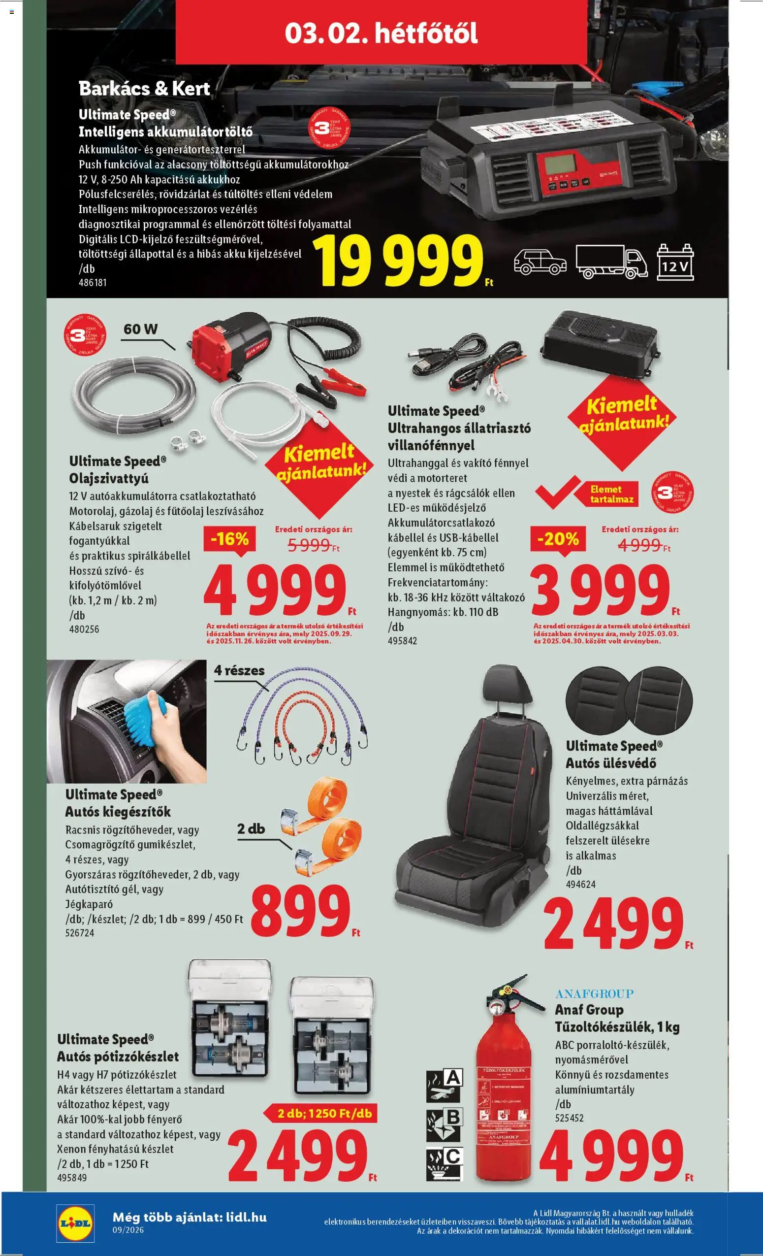 Lidl akciós ujság - amely érvényes a következő dátumtól: 26.02.2026 | Oldal: 16 | Termékek: Akkumulátor, Töltő, Akkumulátor töltő