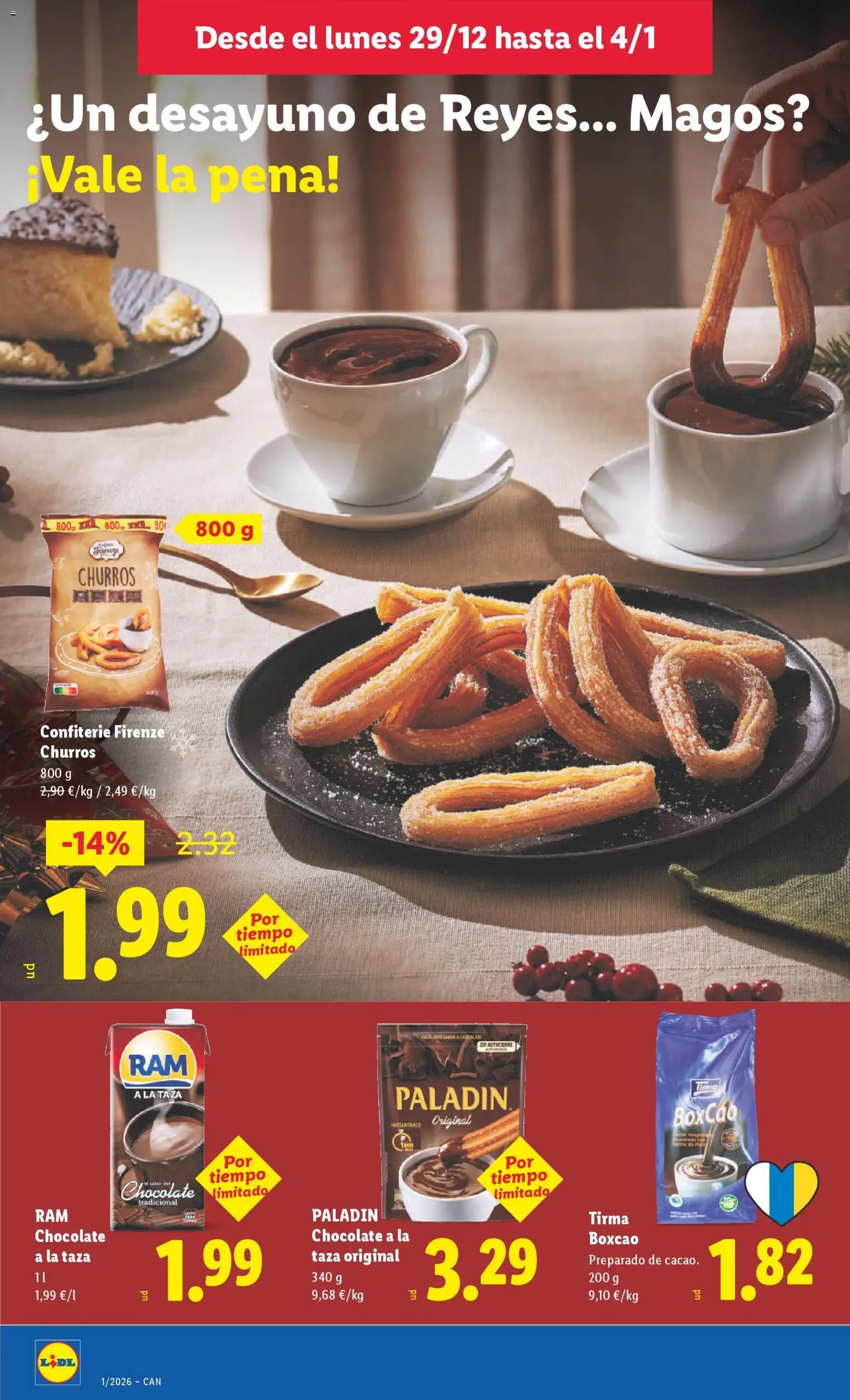 Lidl - Canarias │ válido desde el 29.12.2025 | Página: 16 | Productos: Chocolate