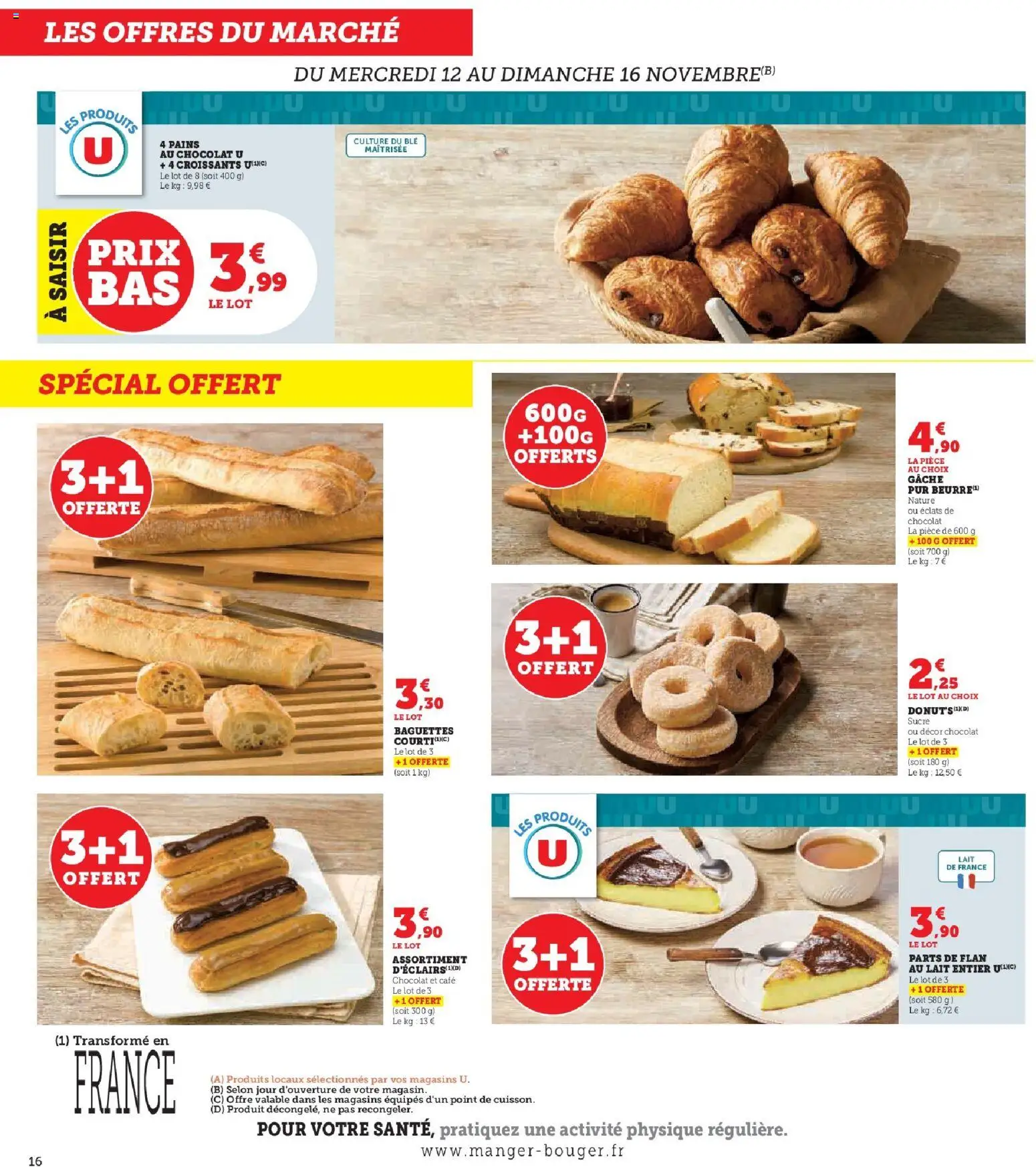 {H1} | Page: 16 | Produits: Lait entier, Sucre, Lait, Chocolat