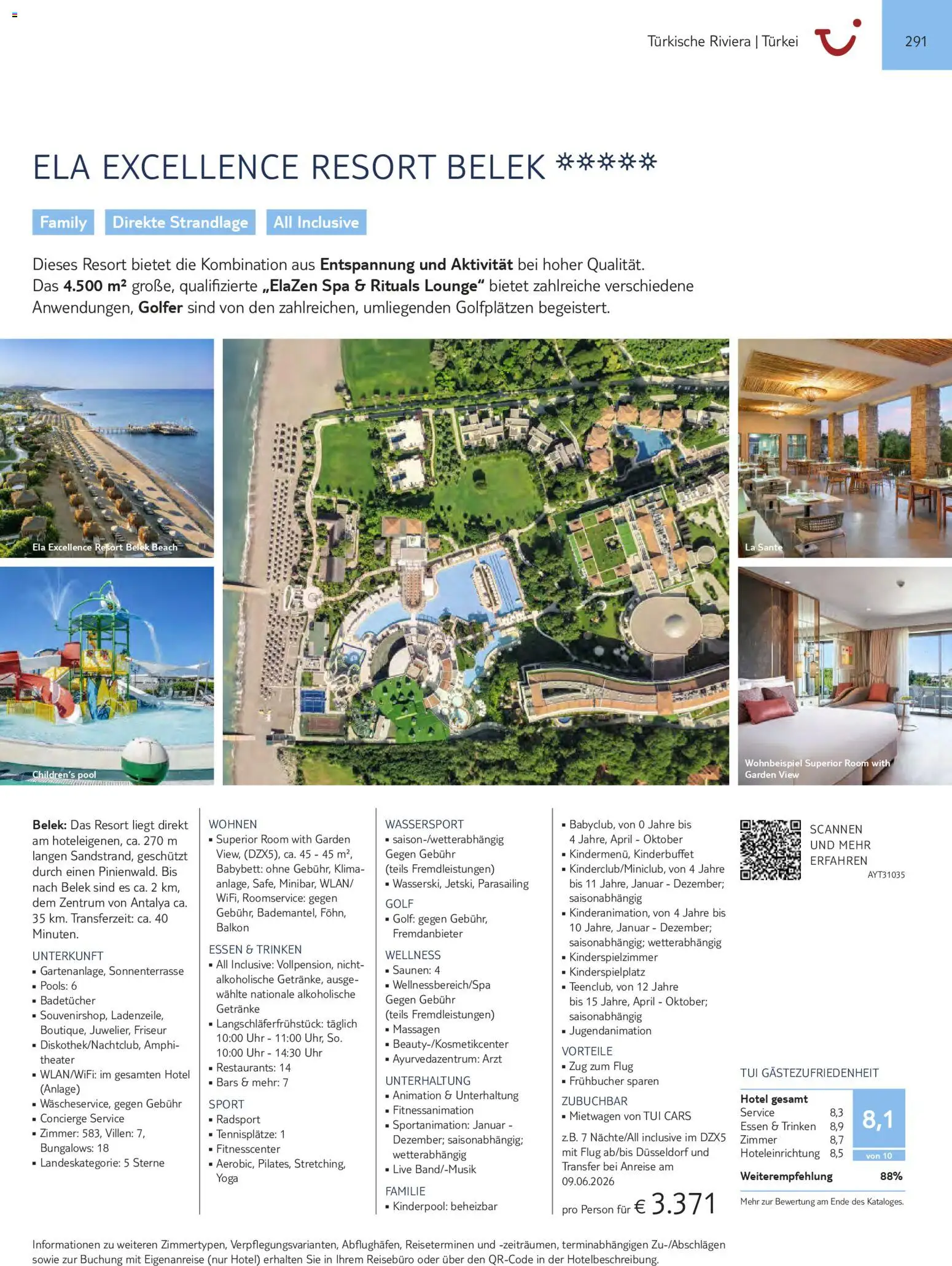 Aida  Südeuropa & Nordafrika 2026/27 – gültig ab 01.01.2026 | Seite: 291 | Produkte: Babybett, Uhr