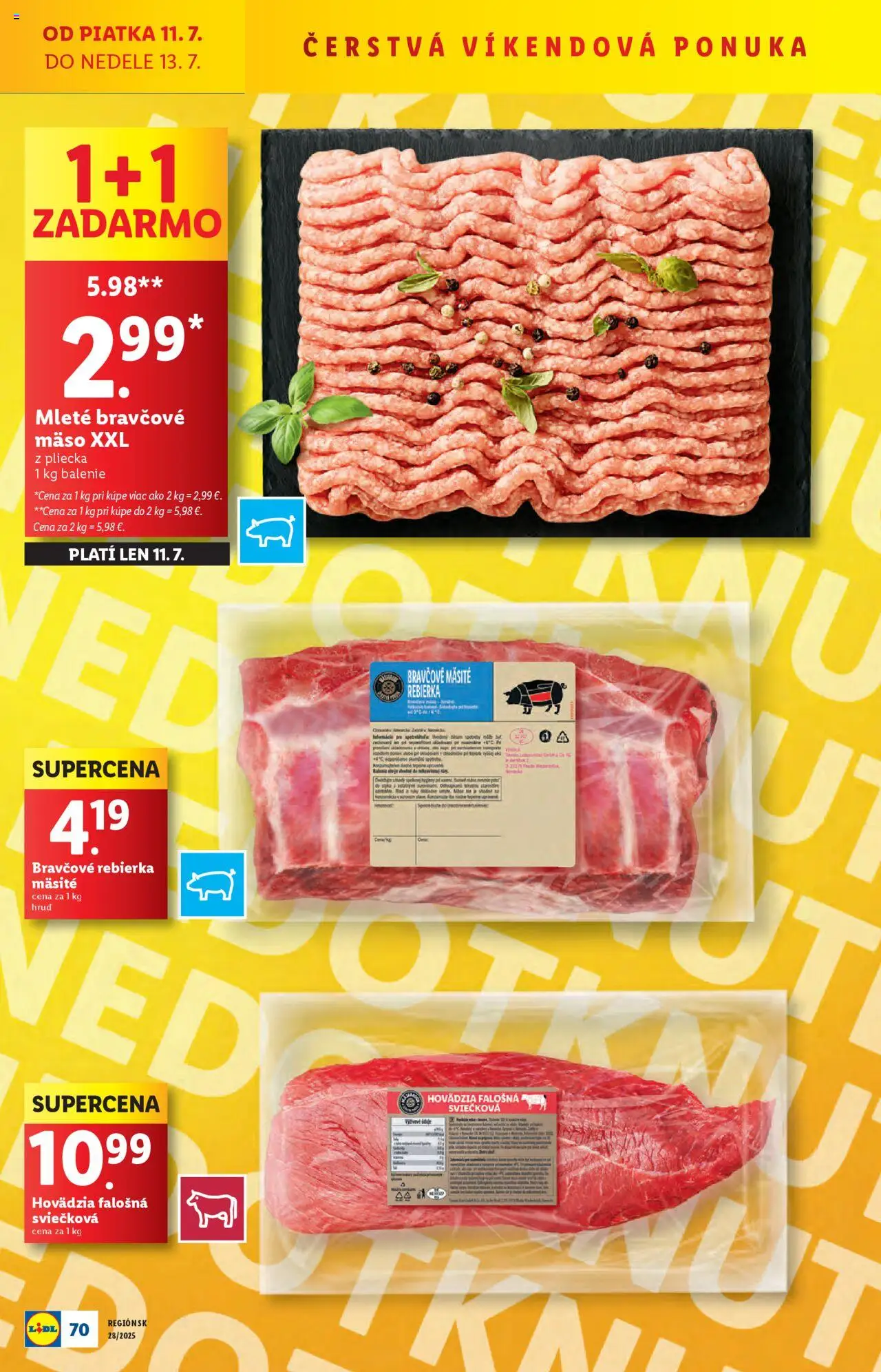 Lidl leták │ platný od 07.07.2025 | Strana: 84 | Produkty: Bravčové mäso