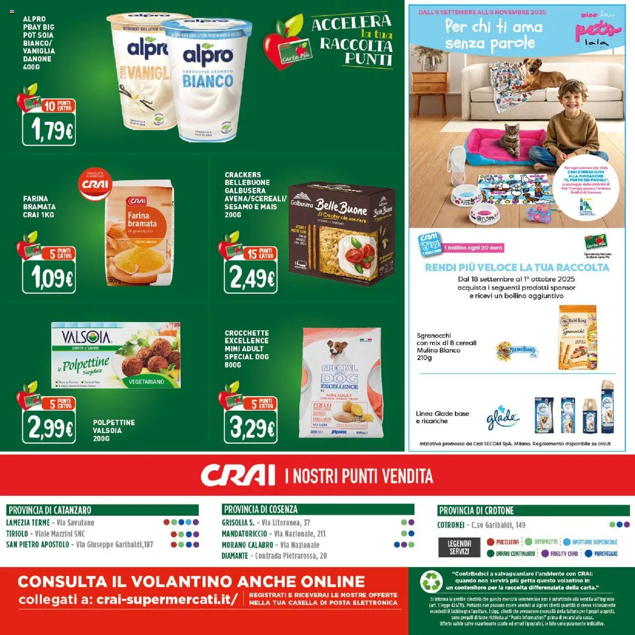 Volantino CRAI del 18.09.2025 | Pagina: 16 | Prodotti: Farina, Zucca, Mais, Contenitore