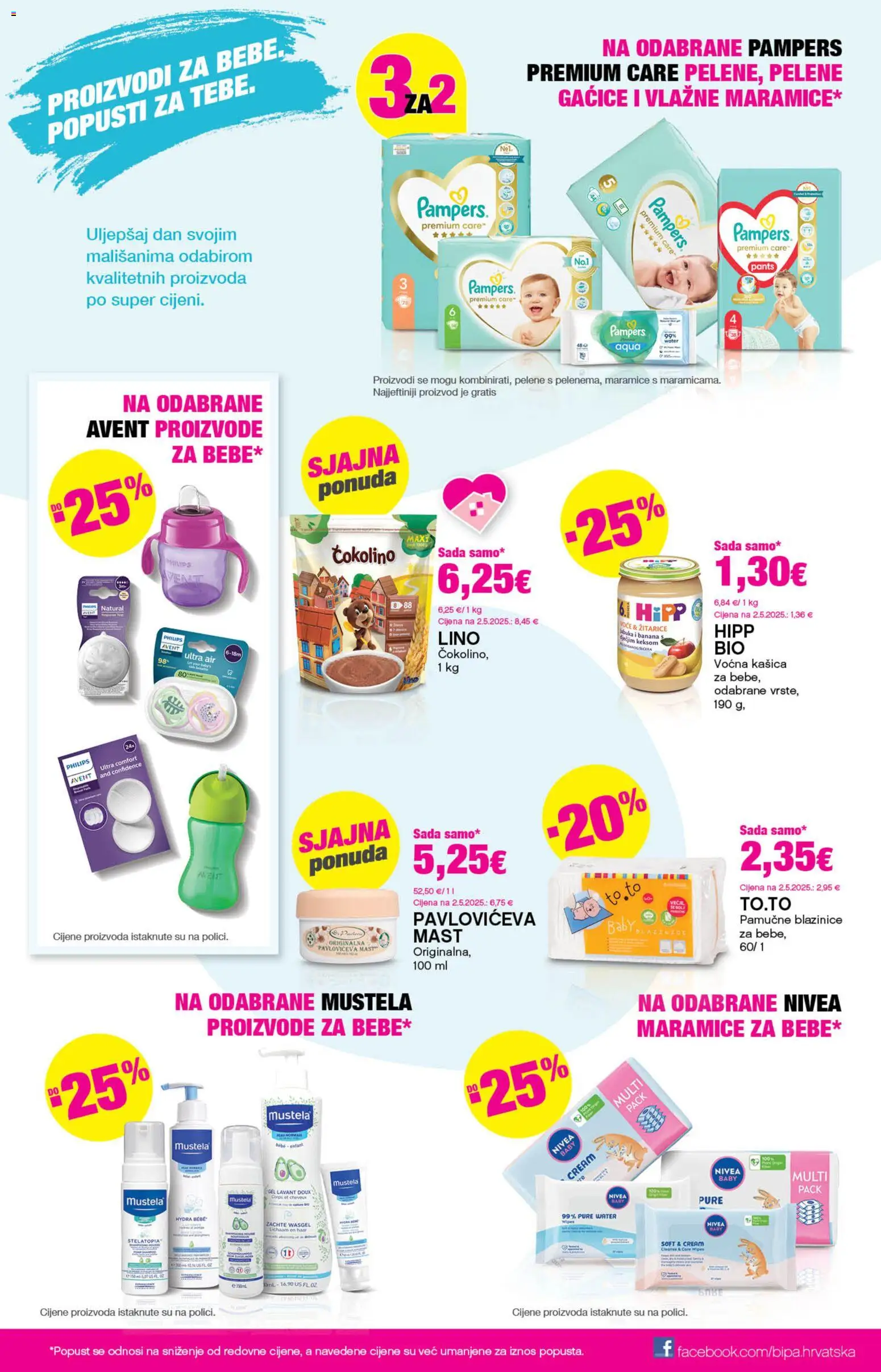 Katalog Bipa katalog | vrijedi od 19.03.2026 | Stranica: 21 | Proizvodi: Mast, Gaćice, Voće, Čokolino