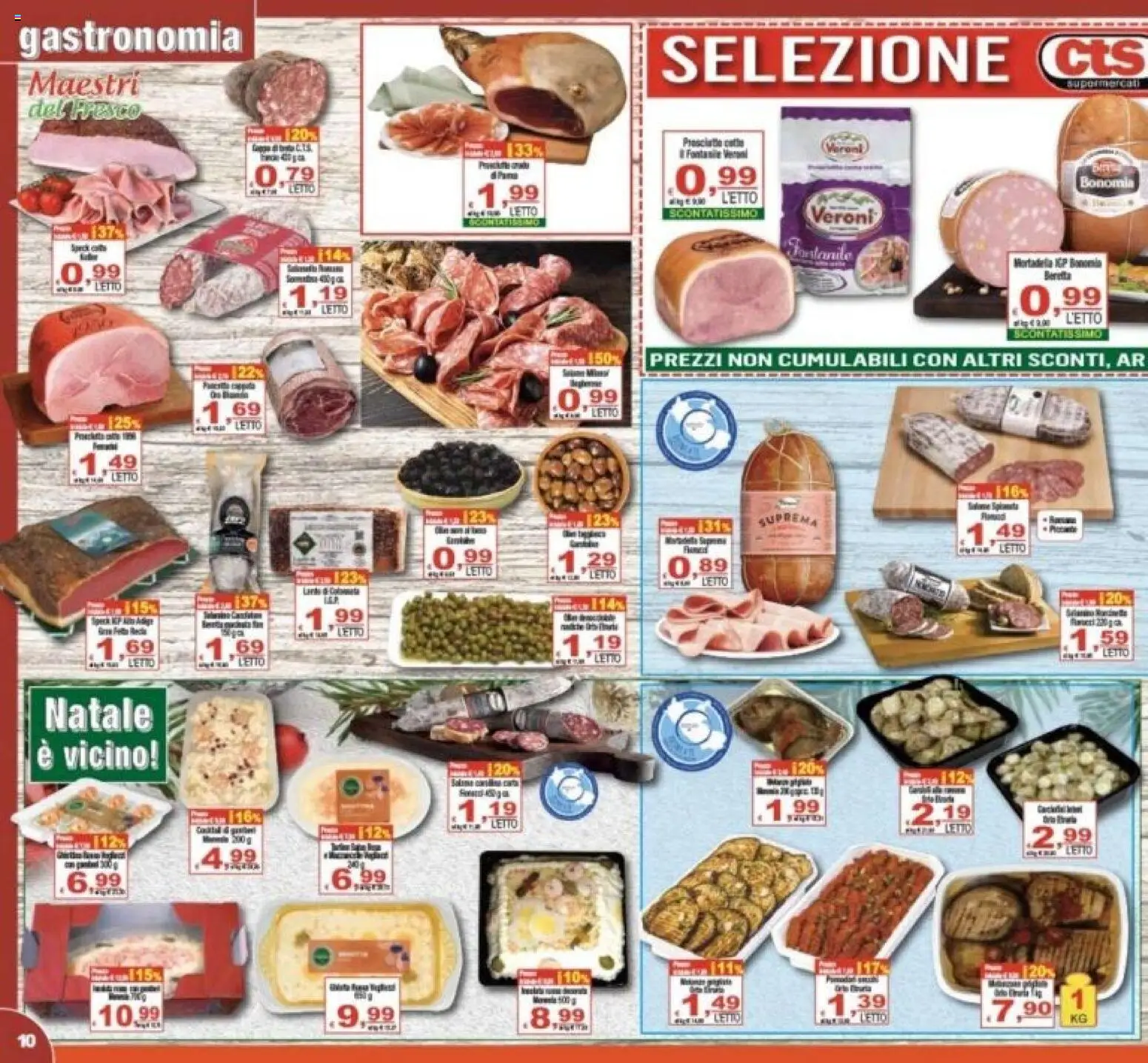 Volantino CTS del 06.12.2025 | Pagina: 10 | Prodotti: Prosciutto, Mortadella, Letto