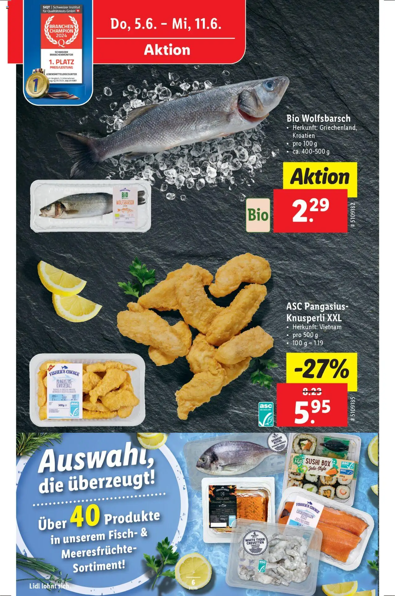 Lidl Aktionen ab 05.06.2025 | Seite: 6 | Produkte: Box, Fisch, Meeresfrüchte