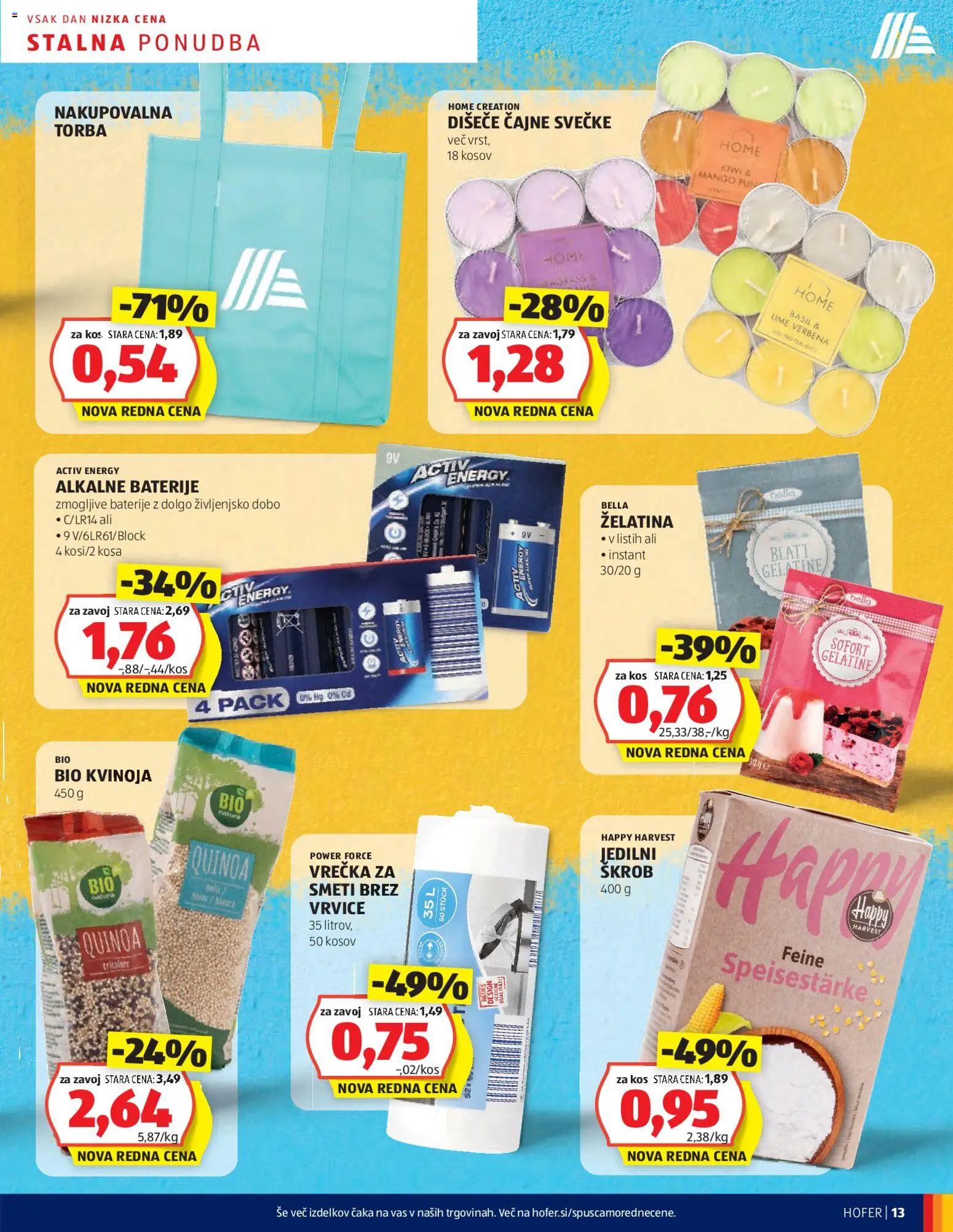 Novi Hofer katalog ponudbe – veljaven od 13.11.2025 | Stran: 13 | Izdelki: Torba, Baterije, Kos, Mango