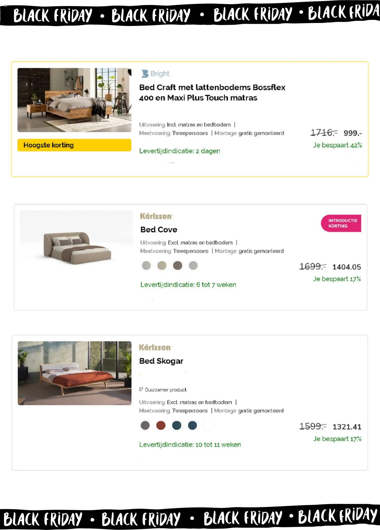 {H1} | Pagina: 3 | Producten: Bed, Matras