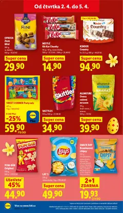 Náhled letáku SNACK DAY Bramborové chipsy, 150 g, vroubkované, různé druhy od 02.04.2026 | Strana: 26