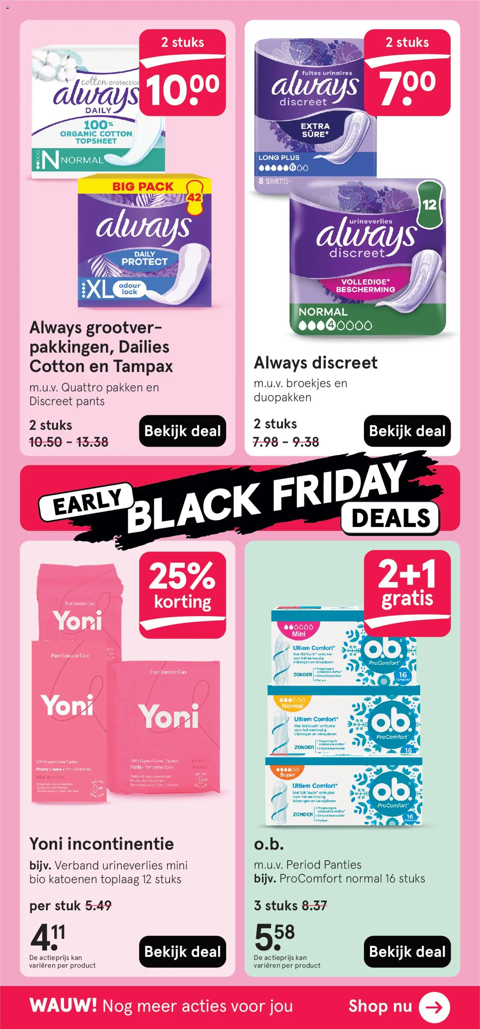 {H1} | Pagina: 36 | Producten: Kan, Parfum, Pads, Tampons