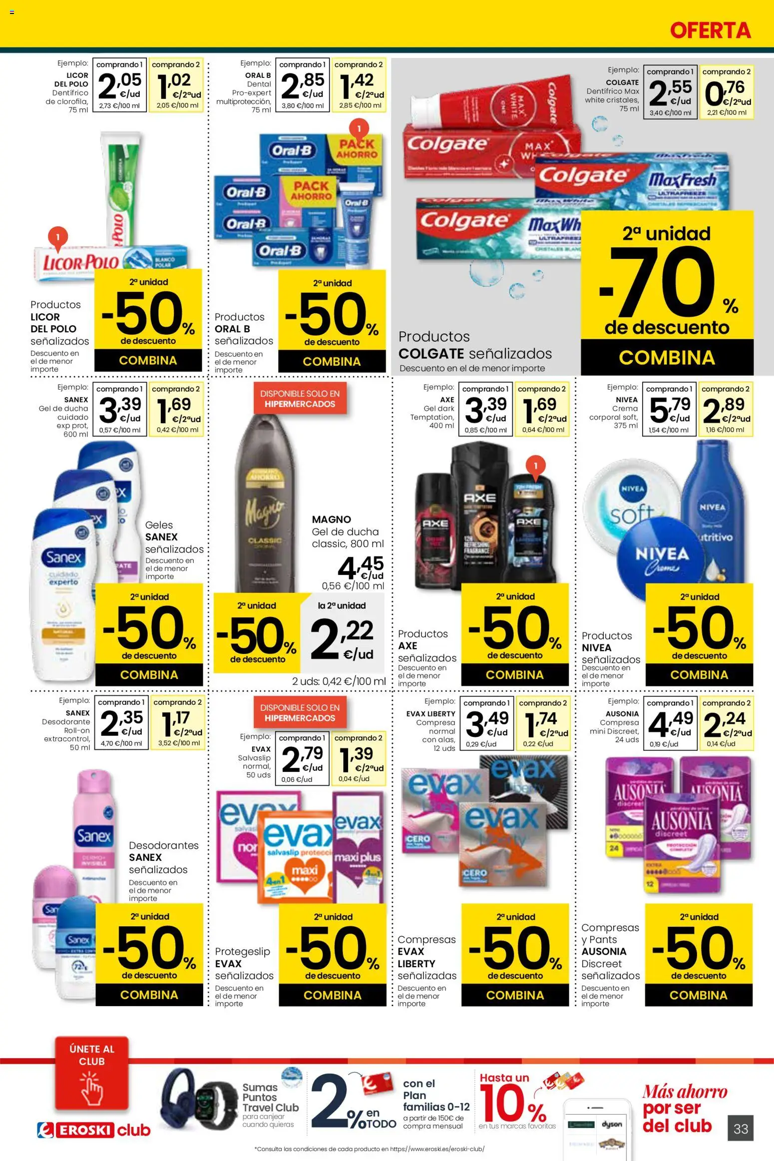 Eroski - Siempre a buen precio │ válido desde el 29.01.2026 | Página: 33 | Productos: Licor, Crema, Γλυφιτζούρι, Ducha