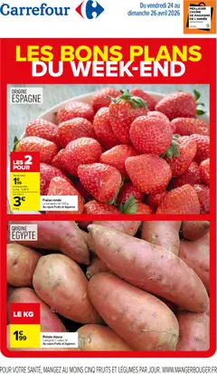 Carrefour - Prévisualisation de Carrefour les bons plans du week-end valide à partir de 24.04.2026