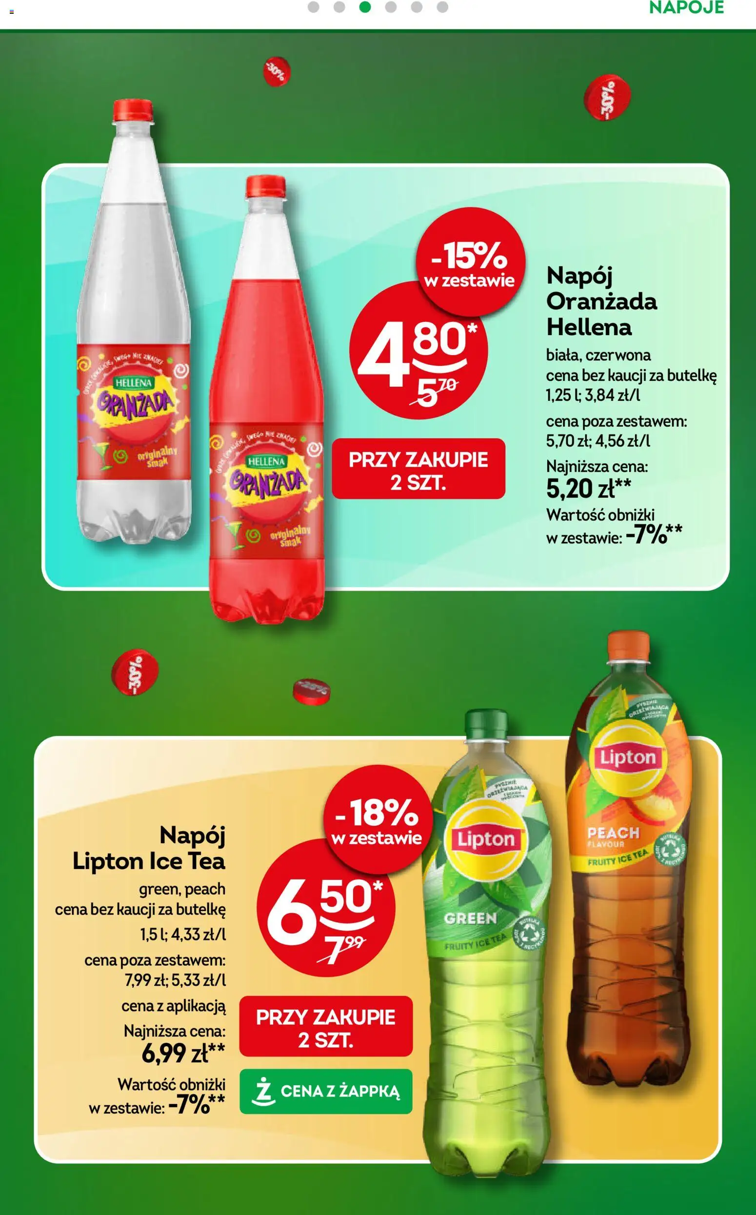 Żabka gazetka od 22.04.2026 | Strona: 23 | Produkty: Ice Tea, Napoje, Oranżada hellena