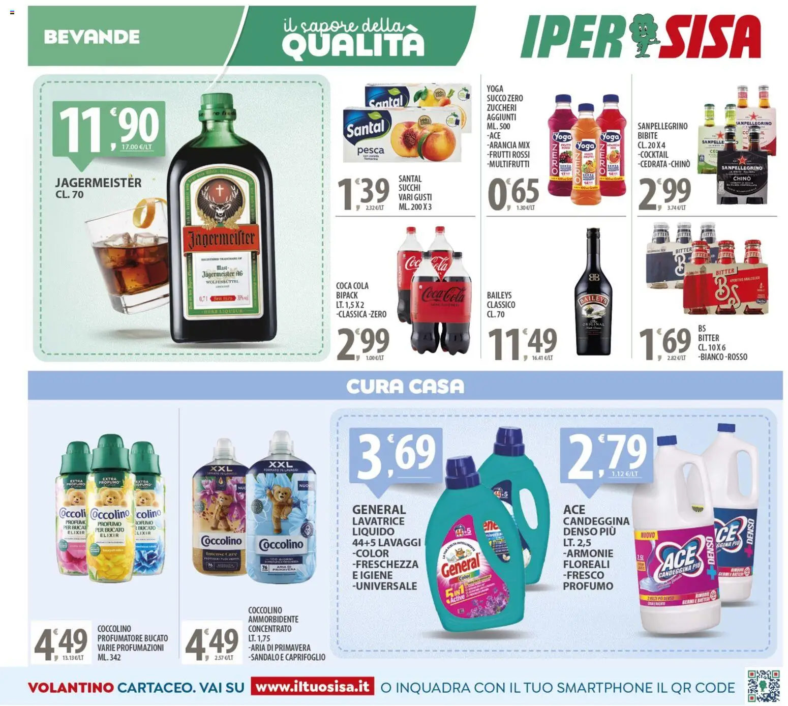 Volantino SISA del 04.11.2025 | Pagina: 15 | Prodotti: Lavatrice, Bibite, Profumo, Aperitivo