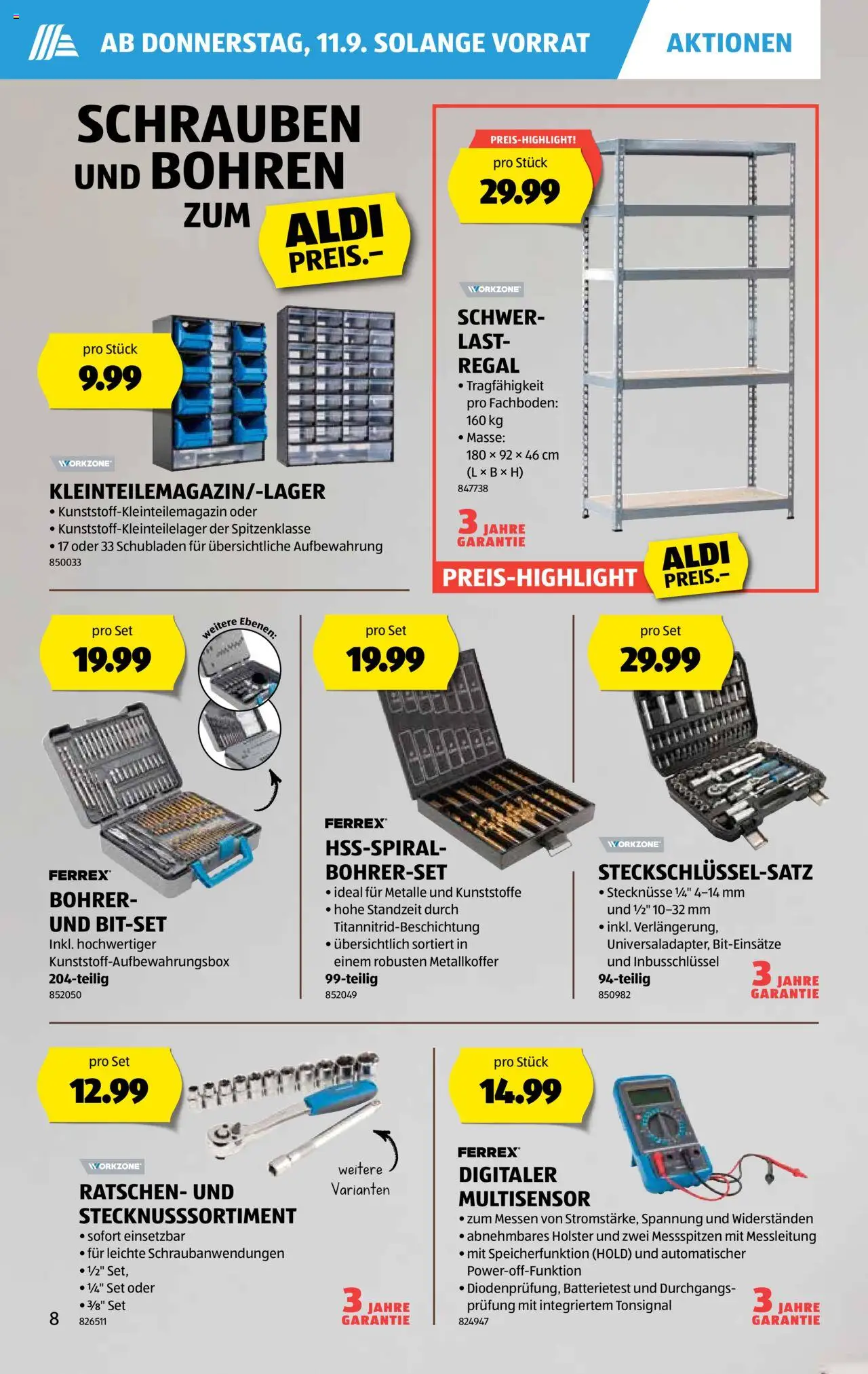 Aldi Aktionen – gültig ab 11.09.2025 | Seite: 9 | Produkte: Regal