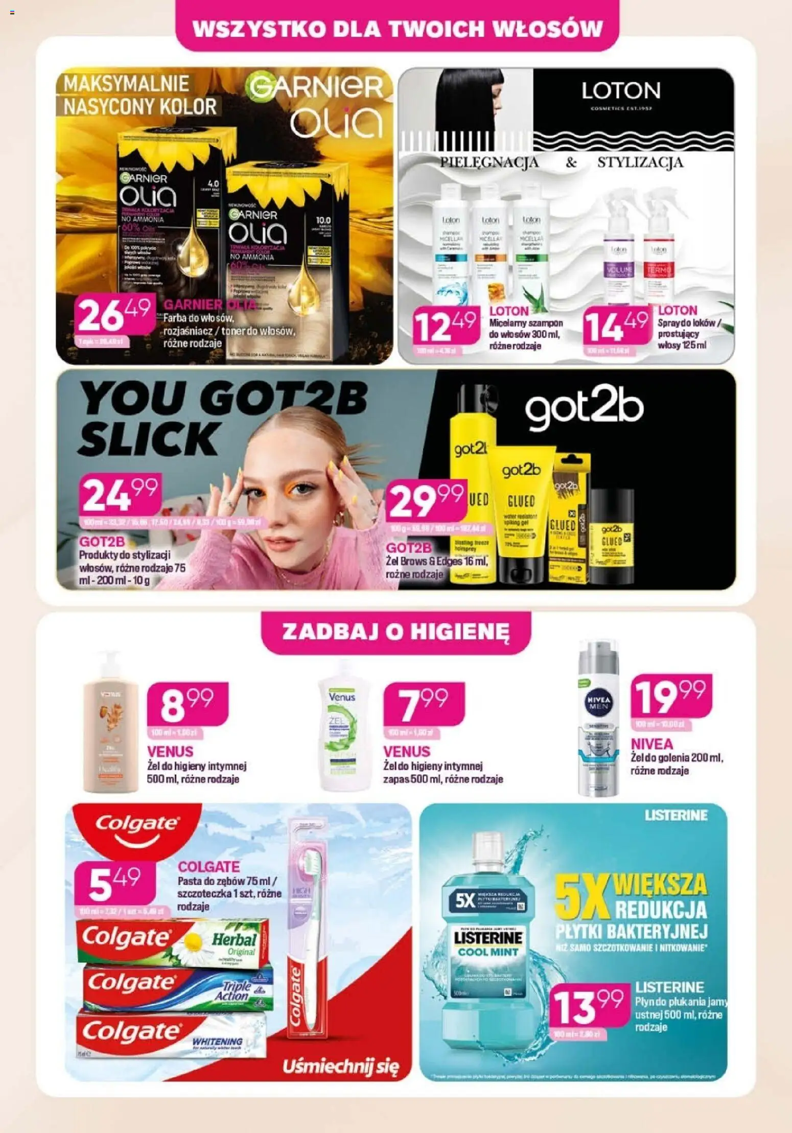 Koliber Gazetka od 10.12.2025 | Strona: 7 | Produkty: Toner, Szampon, Pasta do zębów