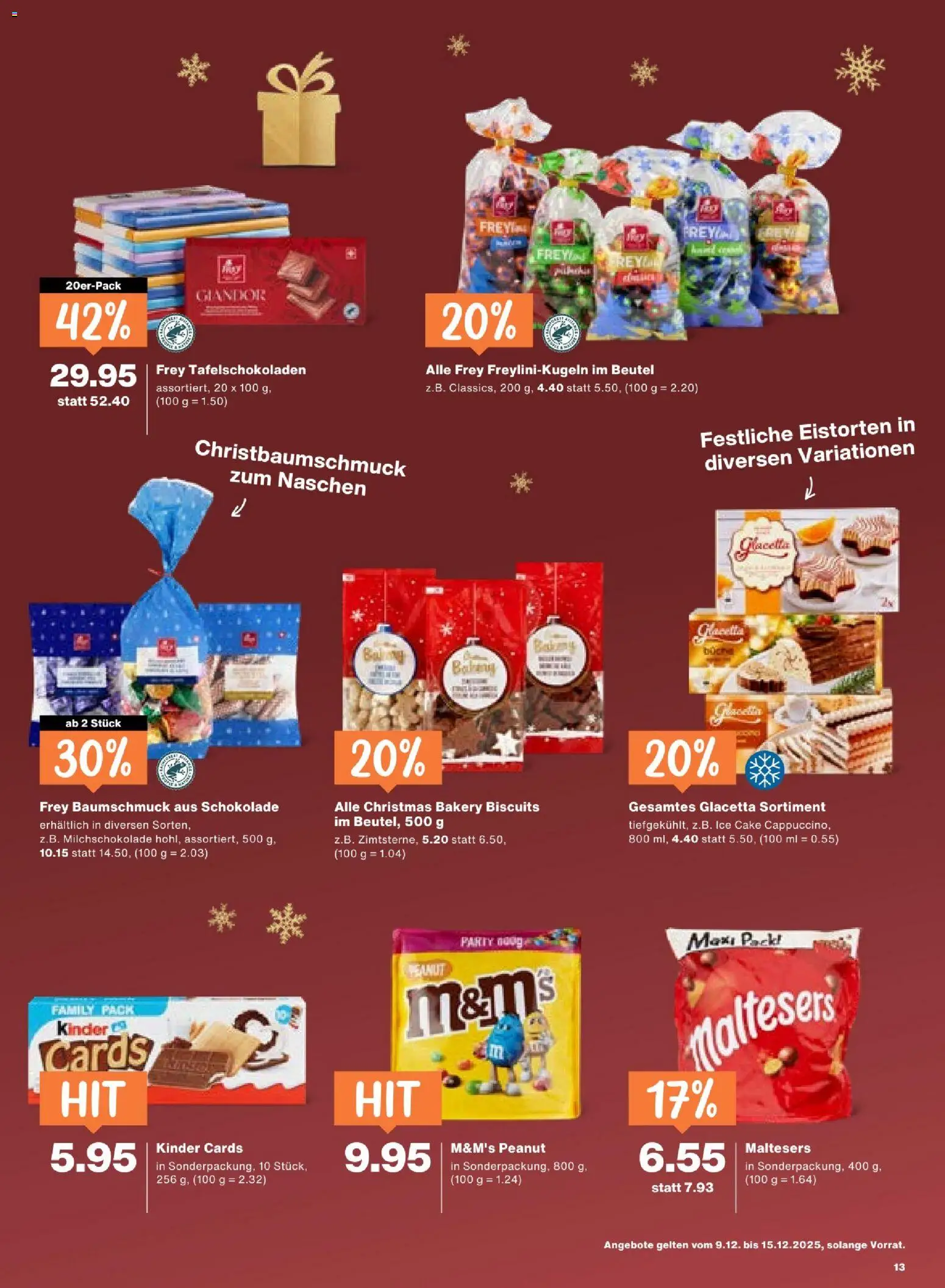 Migros Aktionen – gültig ab 09.12.2025 | Seite: 13 | Produkte: Schokolade