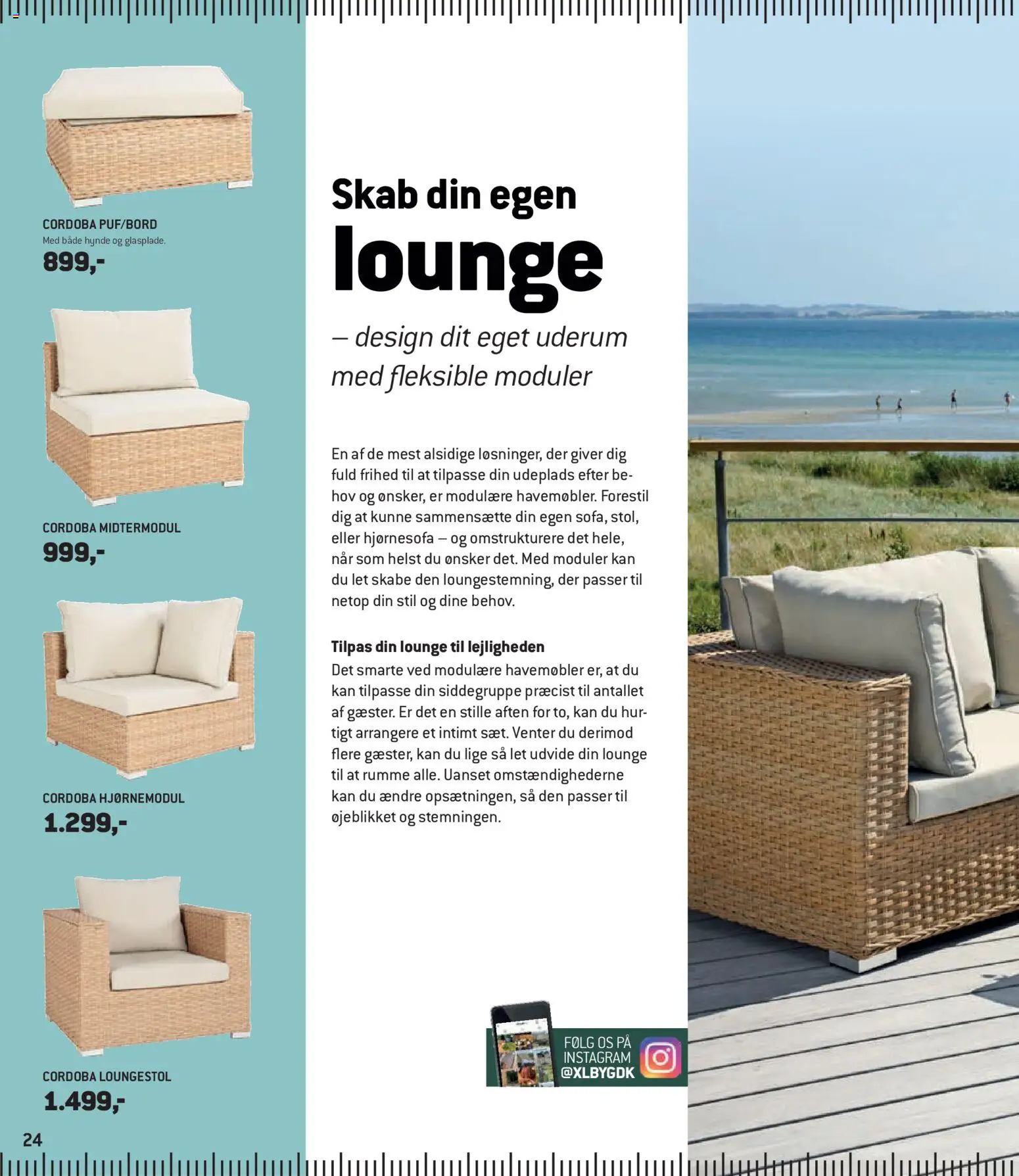 XL-BYG tilbudsavis – gyldig fra 27.03.2026 | Side: 24 | Produkter: Skab, Havemøbler, Hjørnesofa, Søm