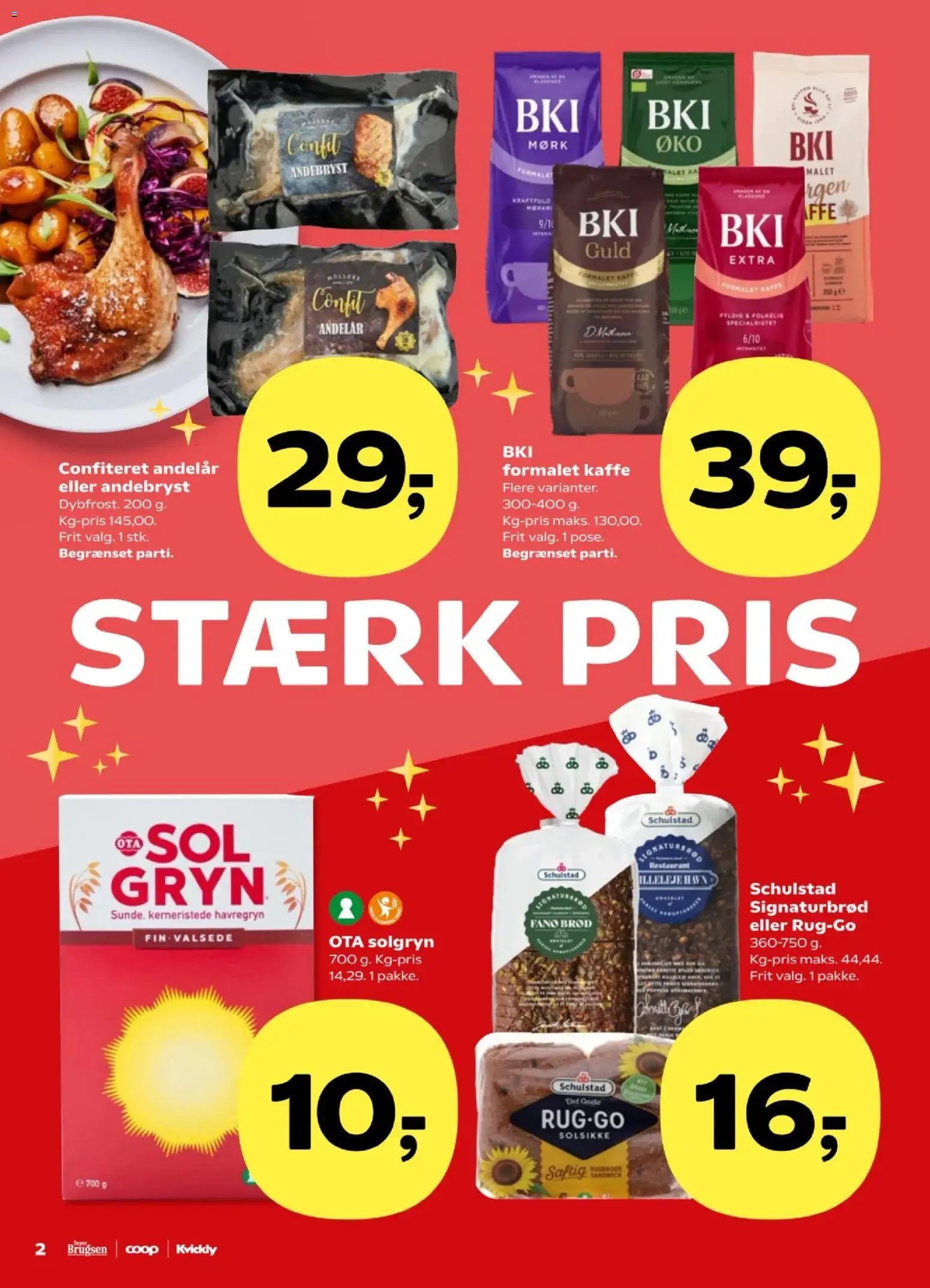 Kvickly tilbudsavis – gyldig fra 07.11.2025 | Side: 2 | Produkter: Brød, Kaffe, Havregryn