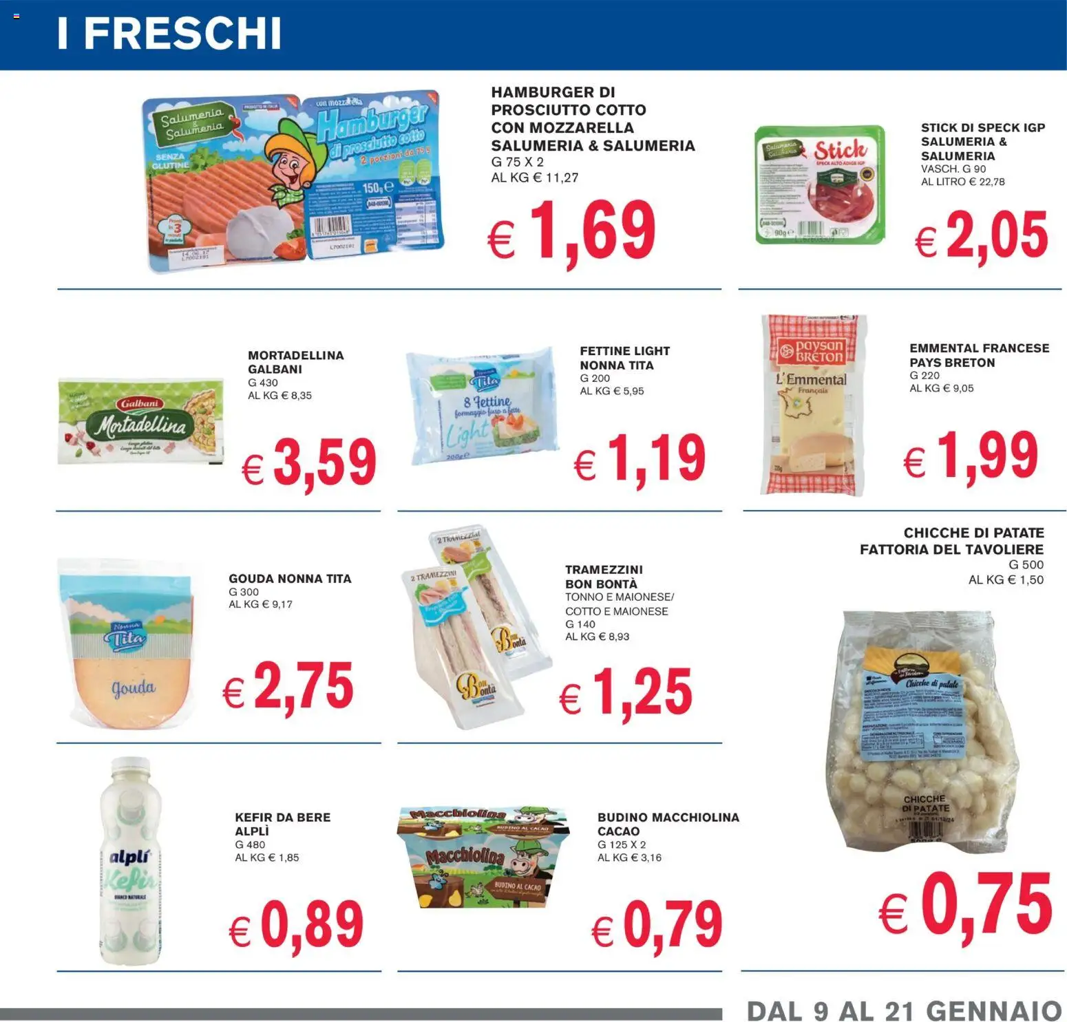 Volantino Coal del 09.01.2026 | Pagina: 7 | Prodotti: Speck, Prosciutto Cotto, Formaggio, Cacao