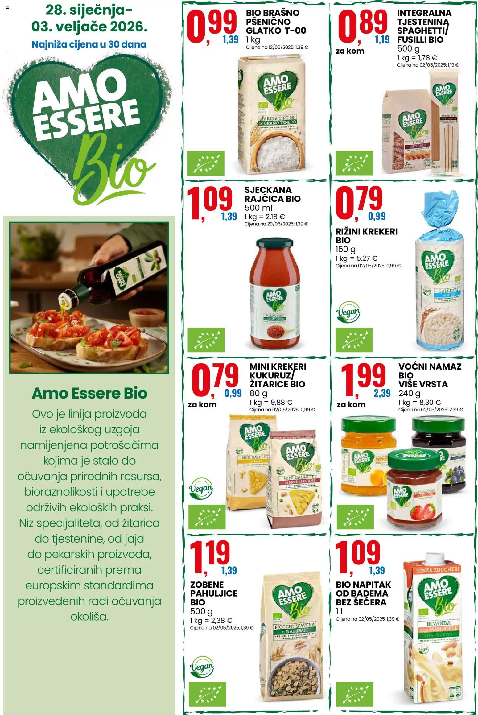 Eurospin katalog | vrijedi od 28.01.2026 | Stranica: 16 | Proizvodi: Jaja, Tjestenina, Brašno, Rajčica