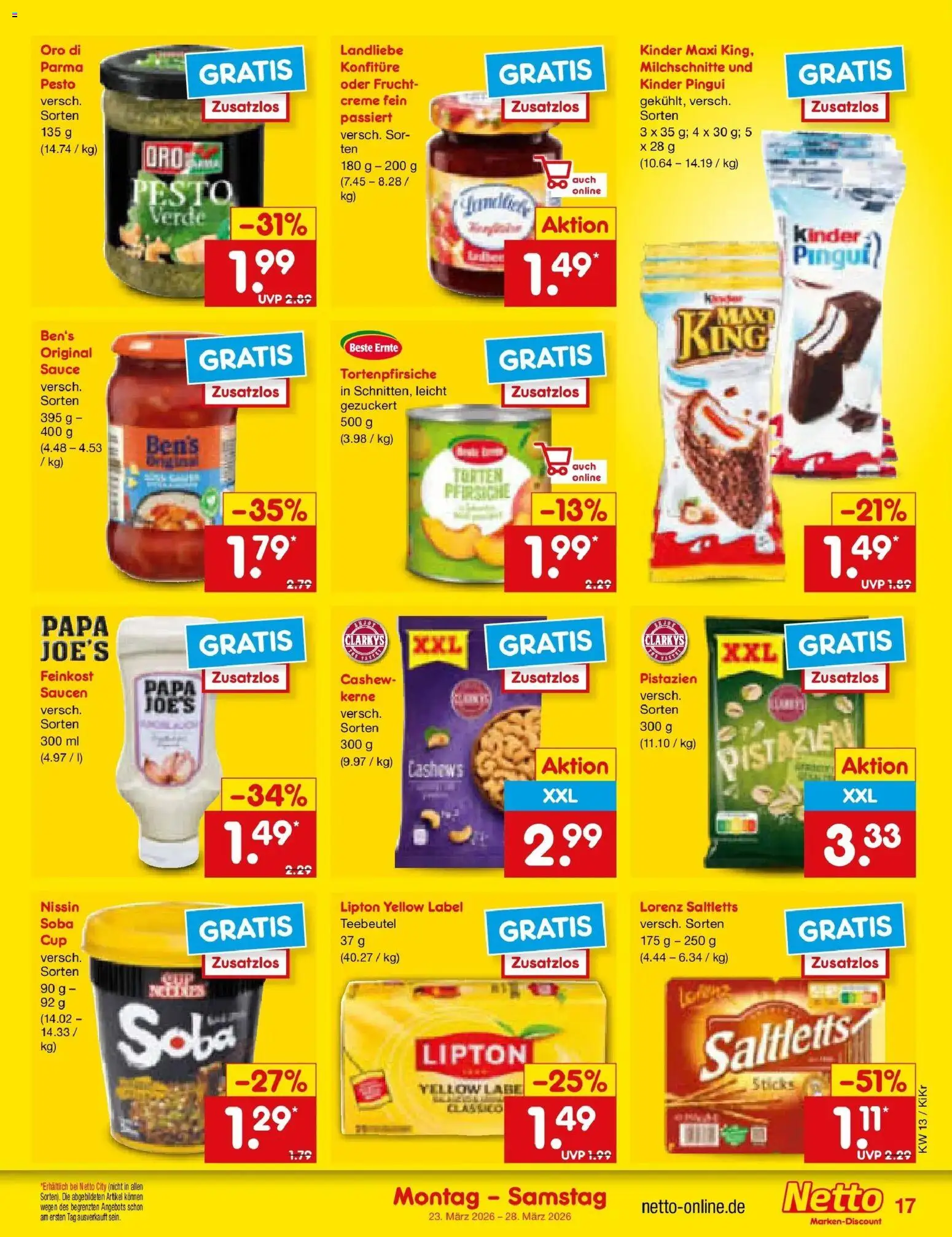 Netto Marken-Discount Prospekt Mistelbach	 – gültig ab 23.03.2026 | Seite: 19 | Produkte: Pistazien, Creme
