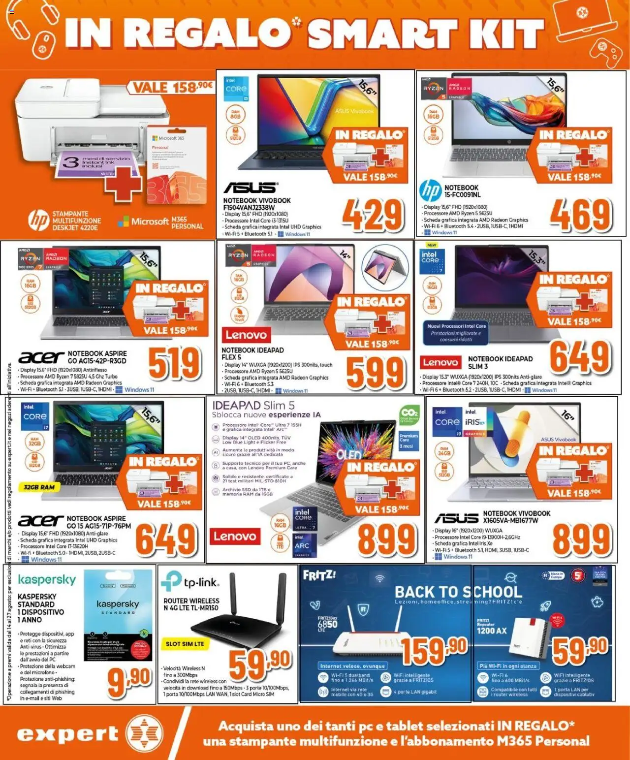 Volantino Expert del 14.08.2025 | Pagina: 2 | Prodotti: Webcam, Mobile, Tablet, PC