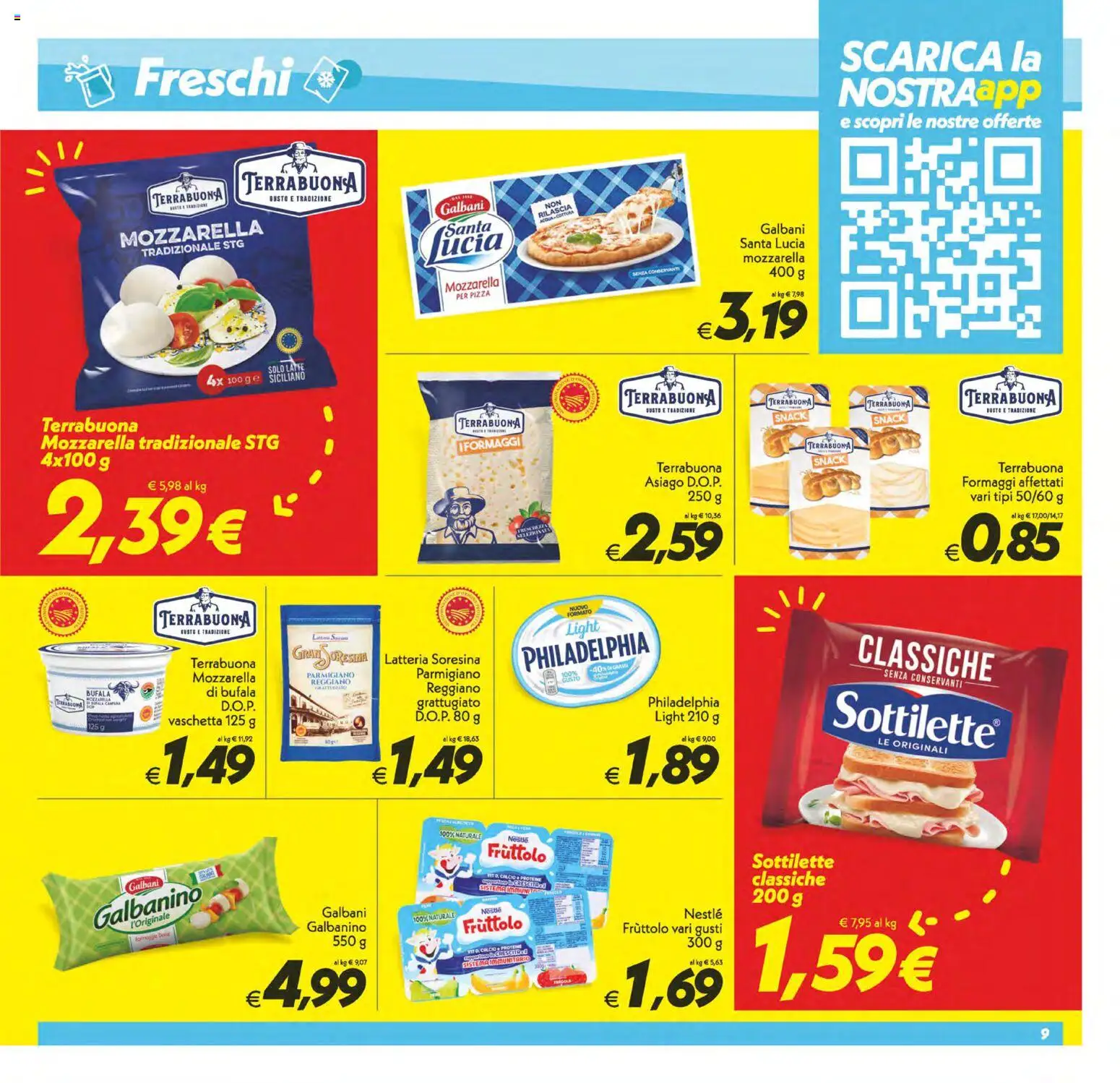 Volantino SuperConveniente del 28.04.2026 | Pagina: 9 | Prodotti: Pizza, Mozzarella, Latte, Parmigiano