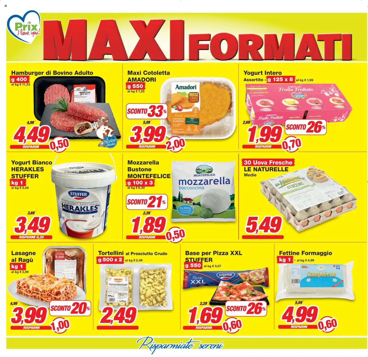 Volantino Prix del 13.02.2026 | Pagina: 2 | Prodotti: Yogurt, Pizza, Mozzarella, Formaggio