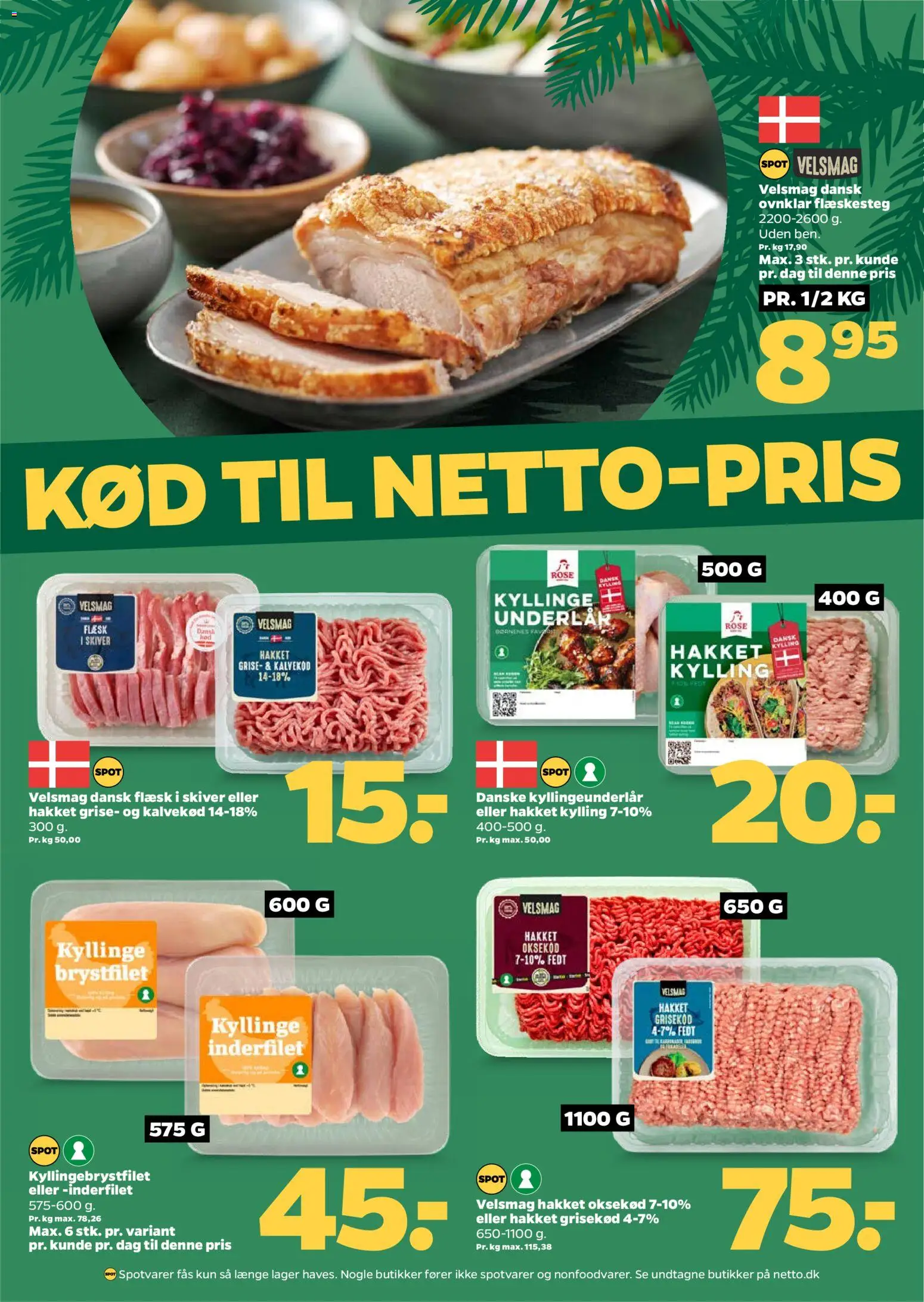 Netto tilbudsavis – gyldig fra 06.12.2025 | Side: 11 | Produkter: Oksekød, Flæskesteg
