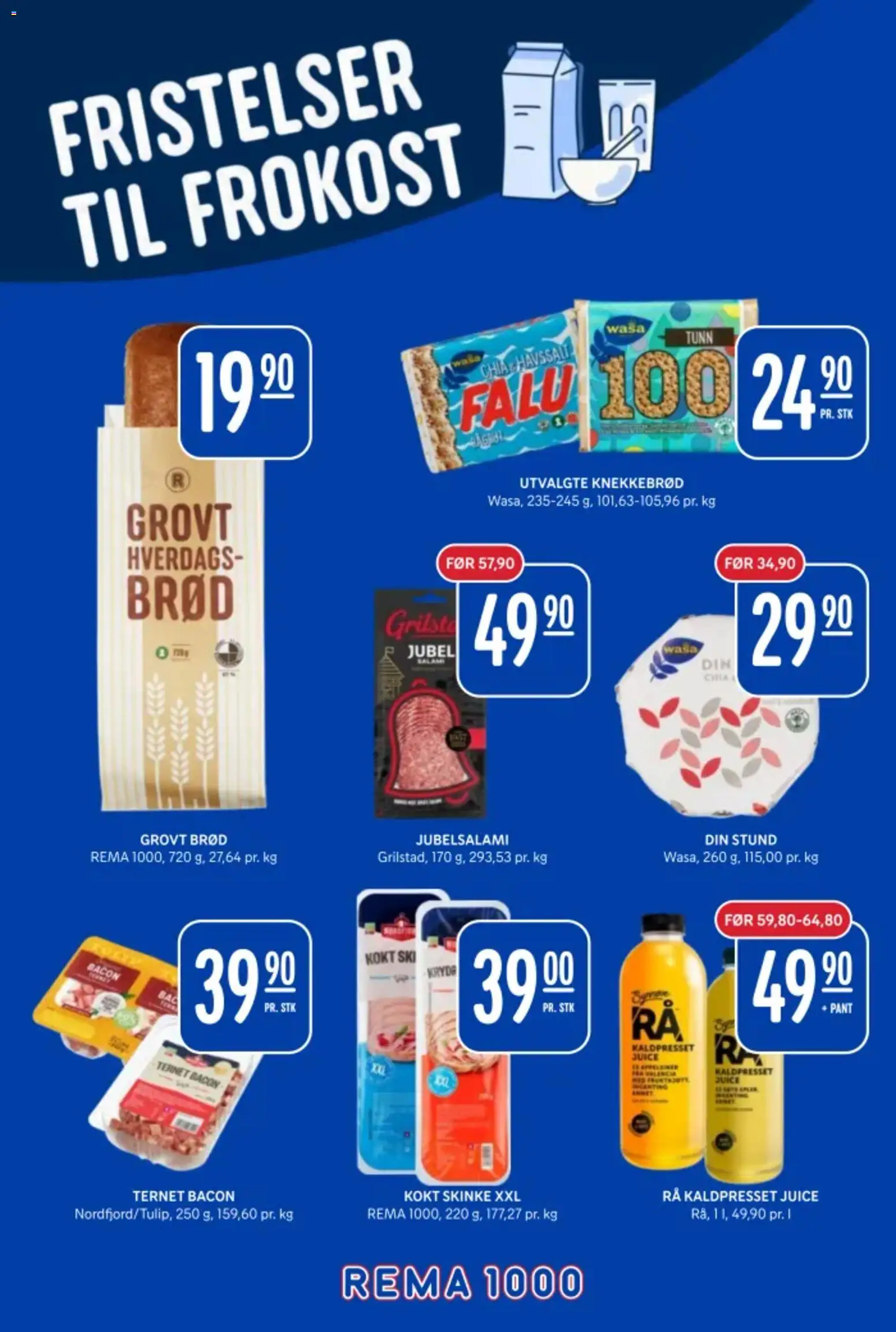 {H1} | Side: 6 | Produkter: Bavețică, Brød, Juice, Knekkebrød