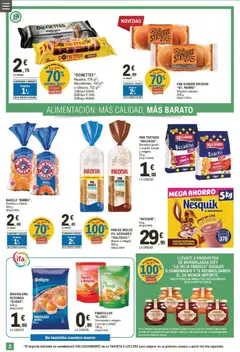 Vista previa E.Leclerc folleto válido desde el 08.04.2026 | Página: 2 | Productos: Leche, Jamón, Fresas, Pan de molde