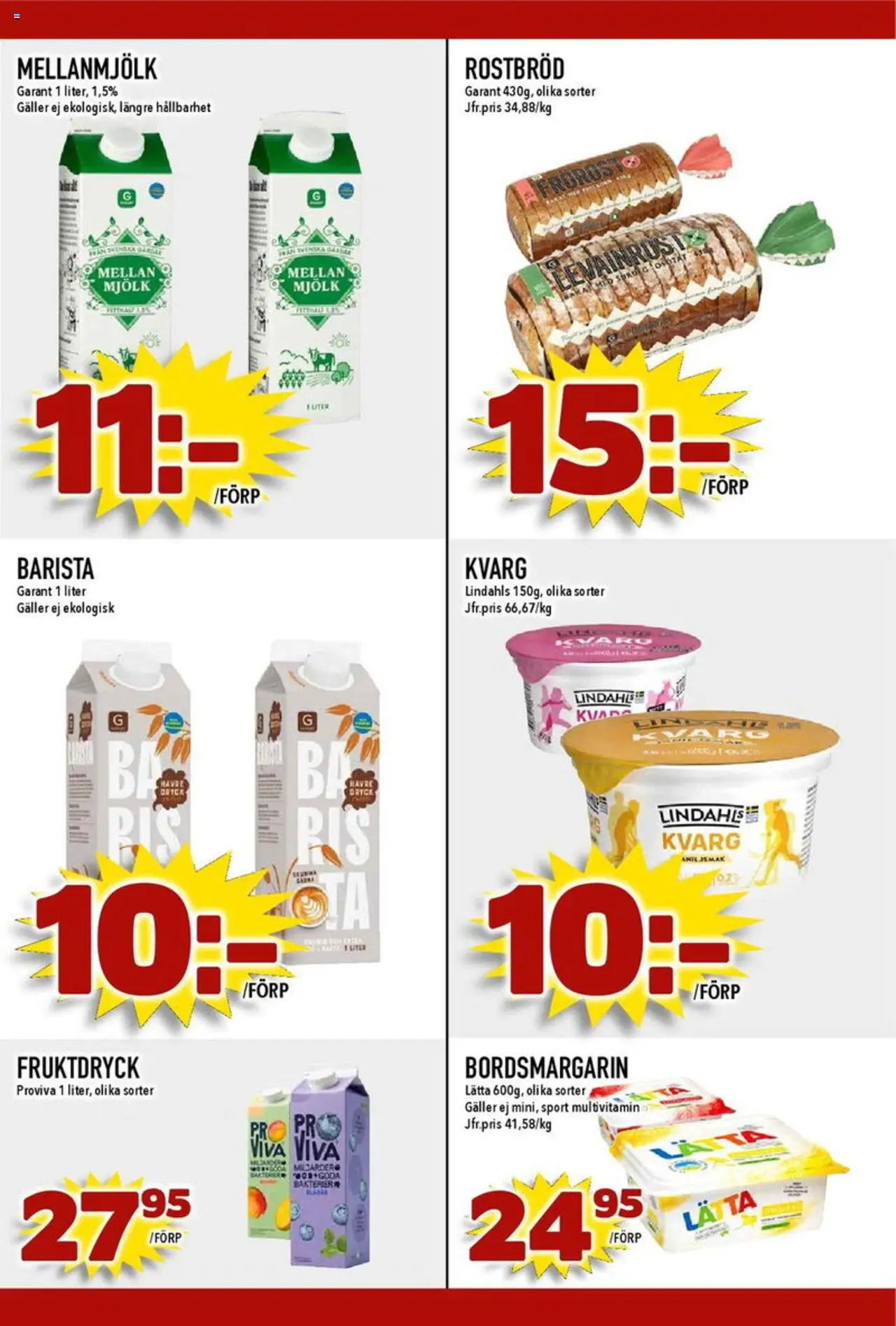 Nya Pulsen reklamblad aktuell från 25.08.2025 | Sida: 19 | Produkter: Rostbröd, Galler, Mjölk, Kvarg