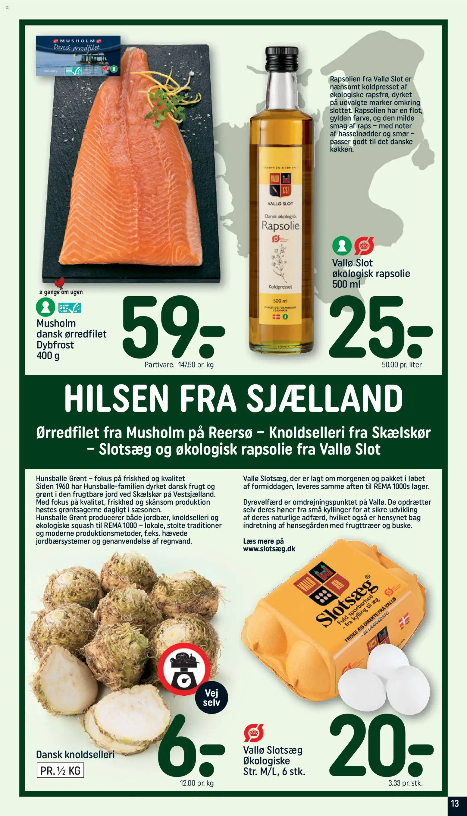 Rema 1000 tilbudsavis – gyldig fra 26.10.2025 | Side: 14 | Produkter: Smør, Æg, Rapsolie, Hasselnødder