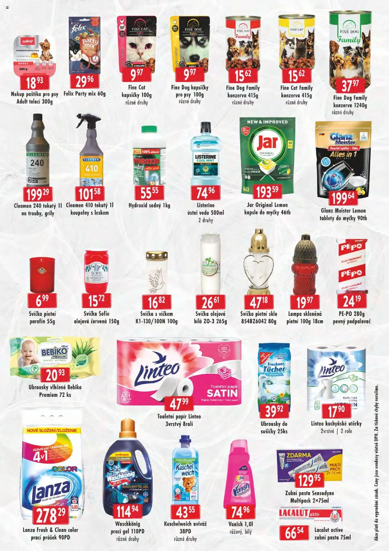 Astur & Qanto leták - cash&carry Jeseník, Krnov od 17.09.2025 | Strana: 6 | Produkty: Lacalut, Hydroxid sodný, Lampa, Paštika
