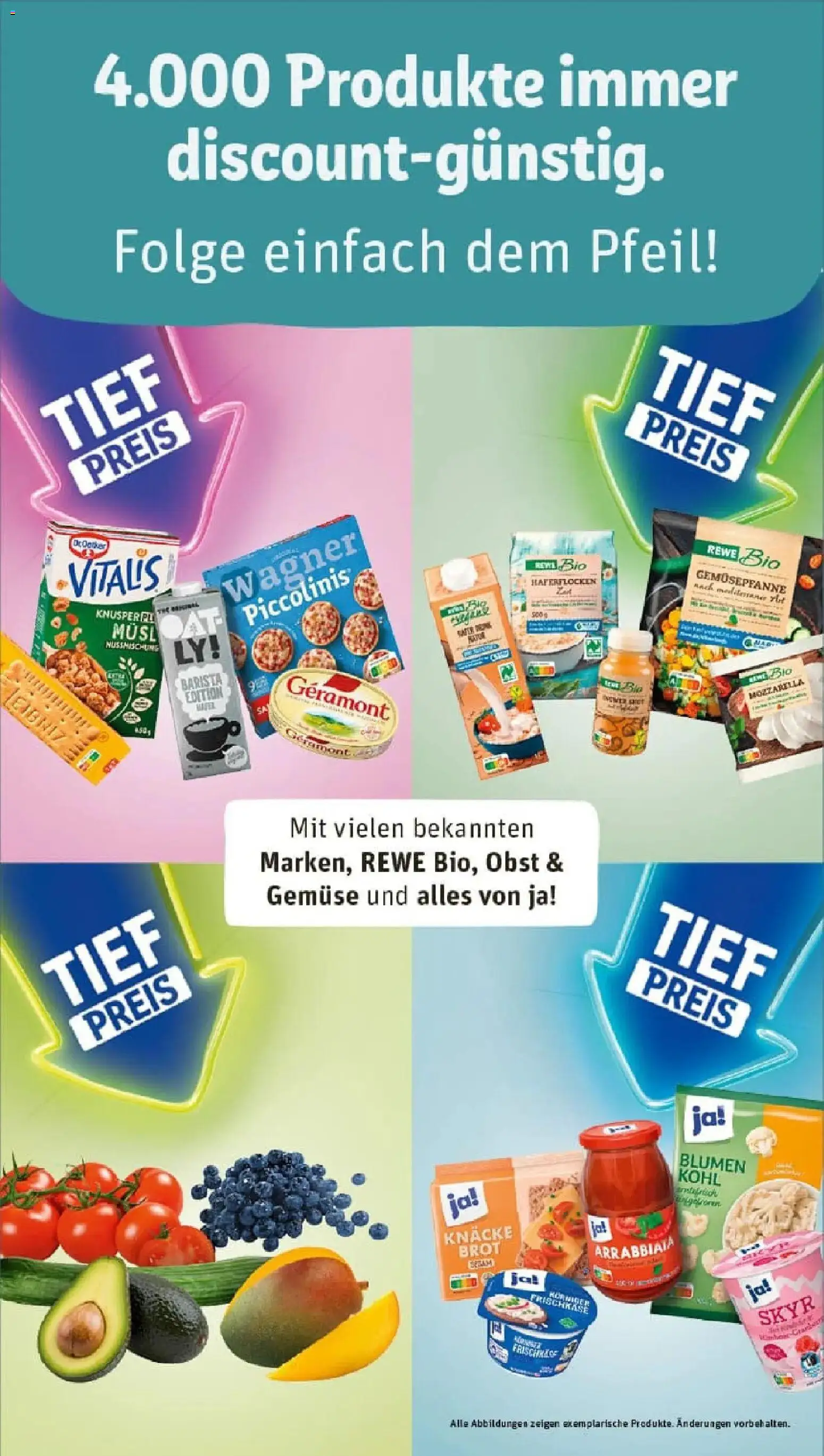 Rewe prospekt Berlin / Reinickendorf	 – gültig ab 18.01.2026 | Seite: 19 | Produkte: Geramont, Mozzarella, Piccolinis, Brot