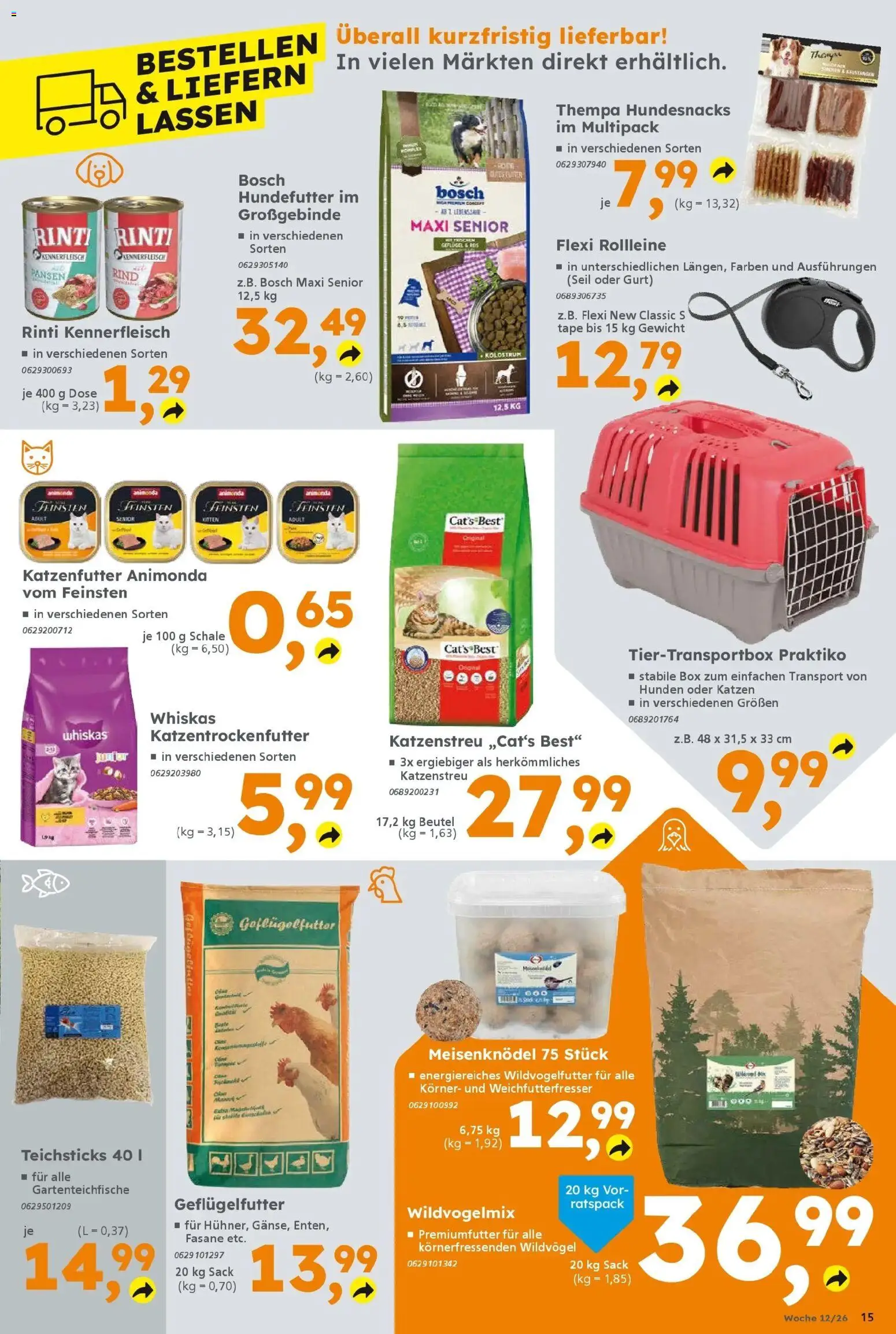 Globus Baumarkt Prospekt Völklingen	 – gültig ab 16.03.2026 | Seite: 15 | Produkte: Bosch, Gewicht, Box, Whiskas