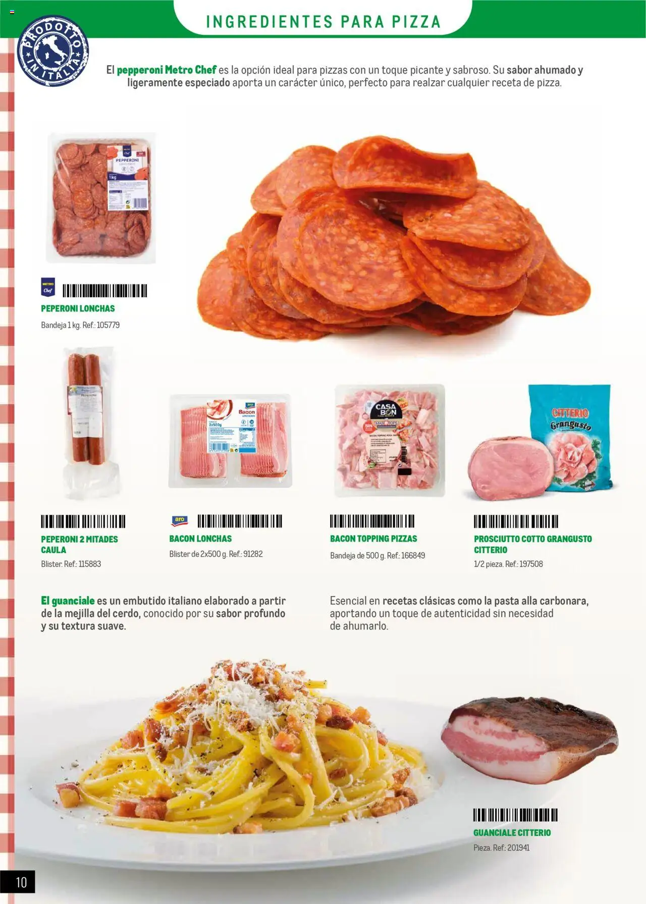Makro - Restaurantes Italianos │ válido desde el 01.05.2025 | Página: 10 | Productos: Κρεμάστρα, Pizza, Pasta, Bandeja