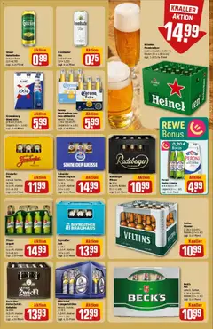 Zirndorfer Bier, versch. Sorten, je 20 x 0,5-l-Fl.-Kasten (1 l = 1.20) zzgl. 3.10 Pfand ab 26.10.2025 gültig | Seite: 23 | Produkte: Bayreuther hell, Radler, Pilsner urquell, Radeberger pilsner