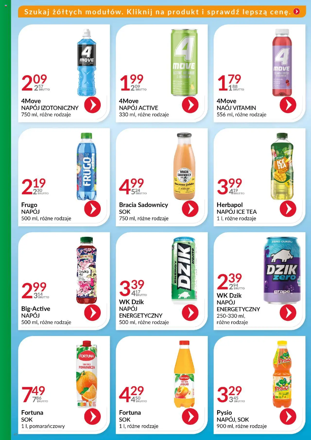 Eurocash Gazetka - Katalog Artykułów Spożywczych od 19.10.2025 | Strona: 65 | Produkty: Mango, Ice Tea, Sok