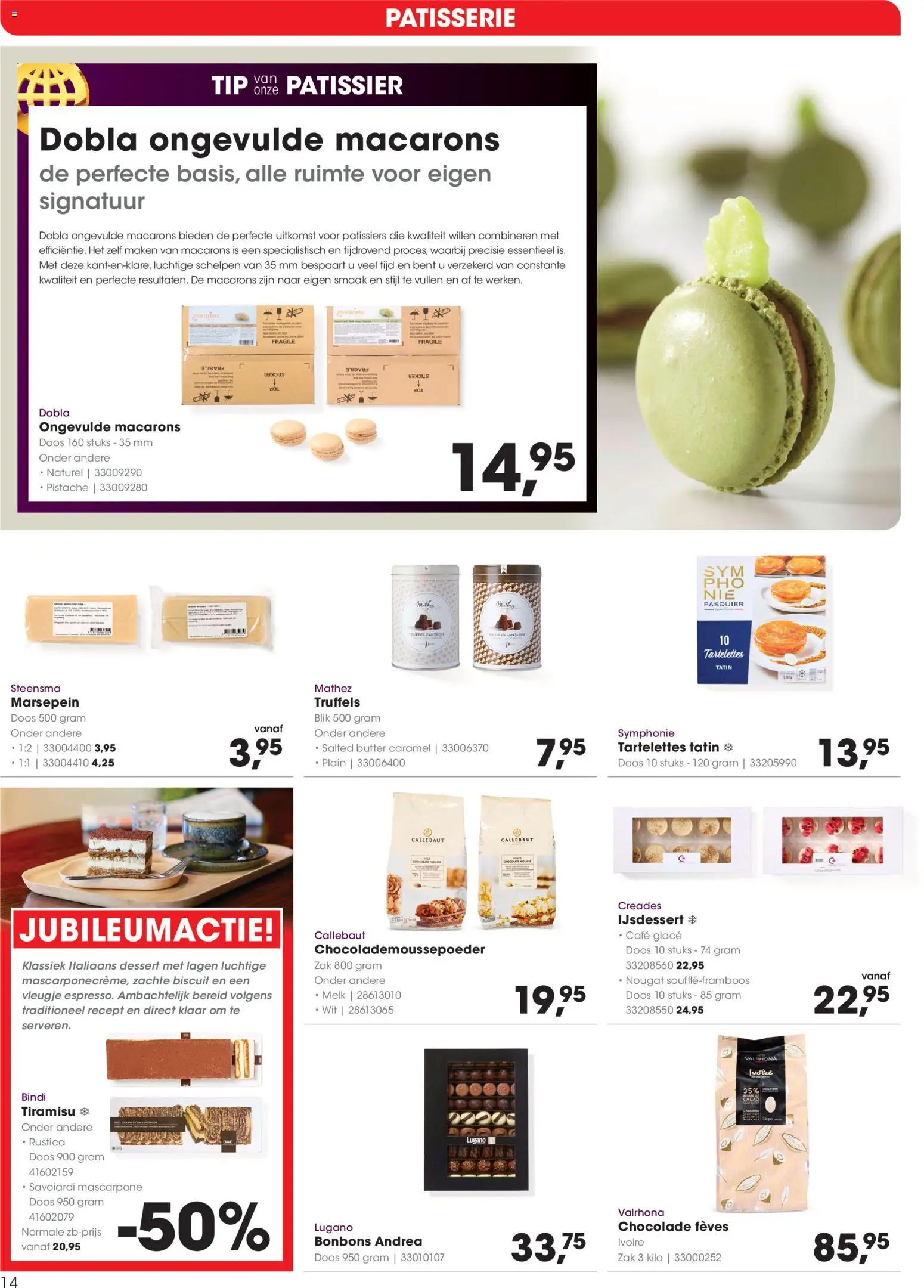 {H1} | Pagina: 14 | Producten: Melk, Chocolade, Fagyasztott gyümölcs, Zak