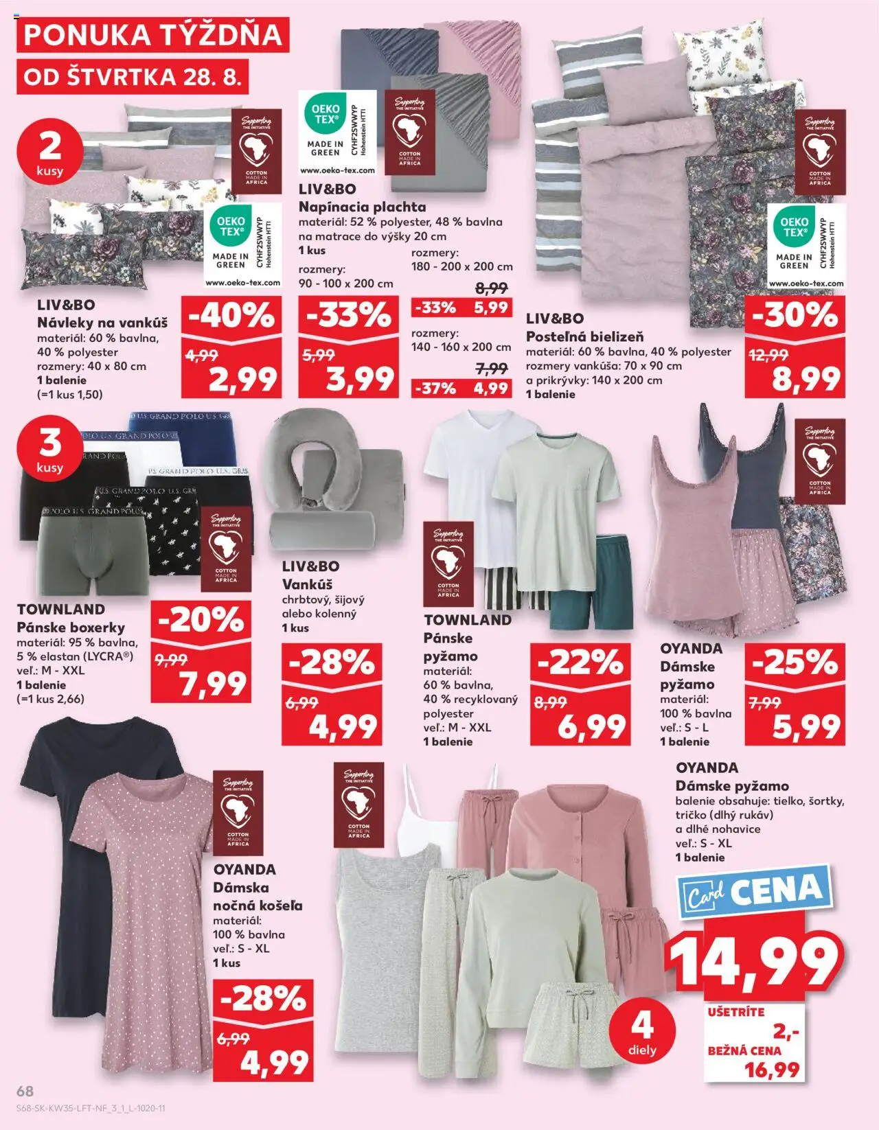 Kaufland SK akciós ujság - amely érvényes a következő dátumtól: 28.08.2025 | Oldal: 68